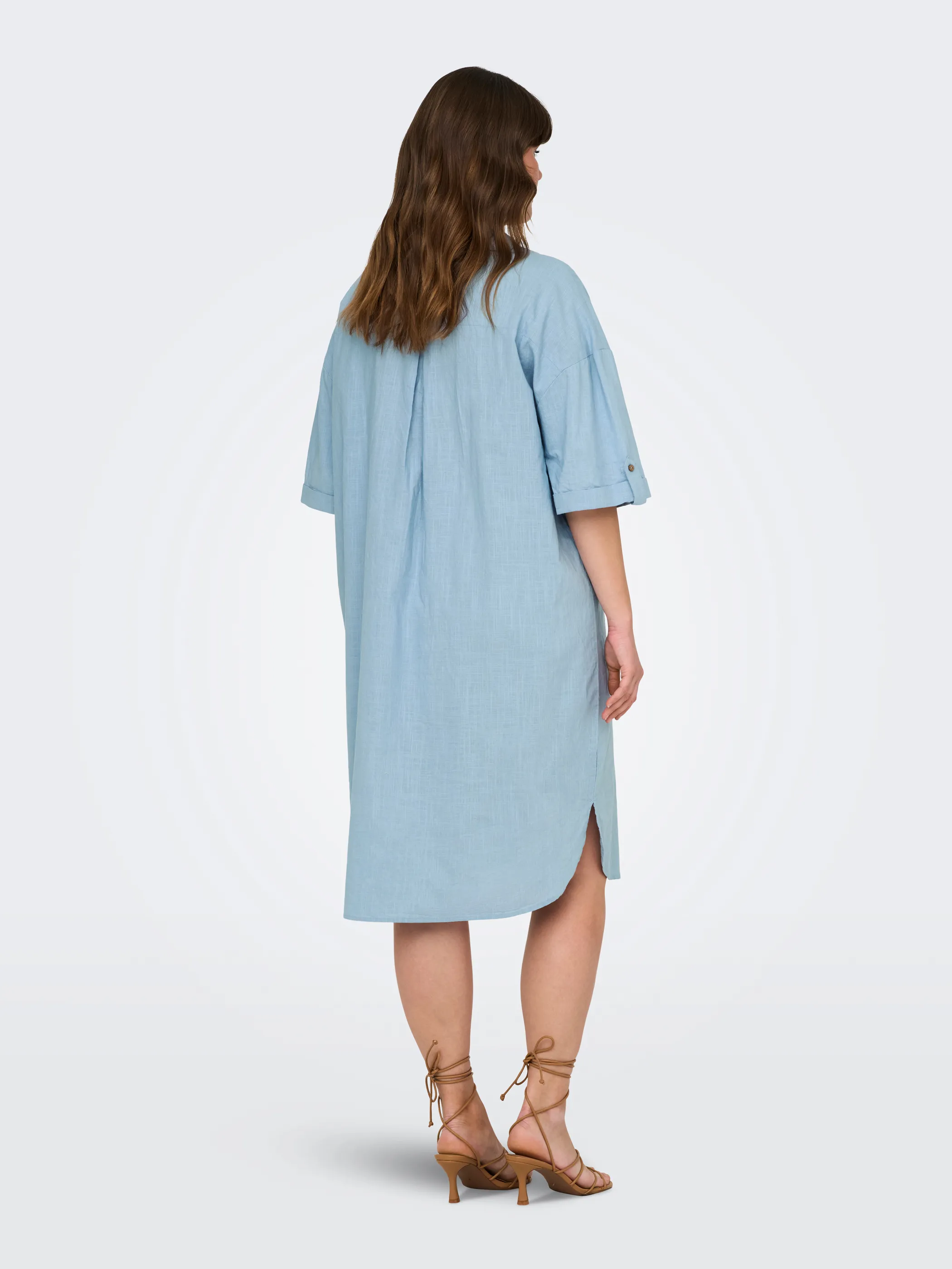 Only Carmakoma 15347141 CARCOCO SS  BLK SHIRT Blau 910653 299897 4