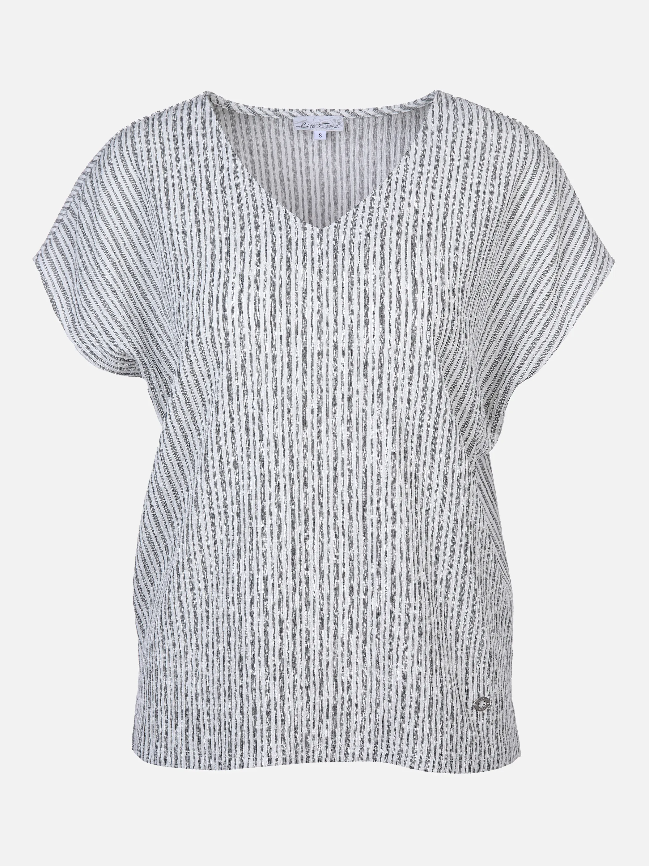 Lisa Tossa Da-T-Shirt mit Crashoptik Weiß 873511 OFFWH/SCHW 1 Lisa Tossa Da-T-Shirt mit Crashoptik Weiß 873511 OFFWH/SCHW 1