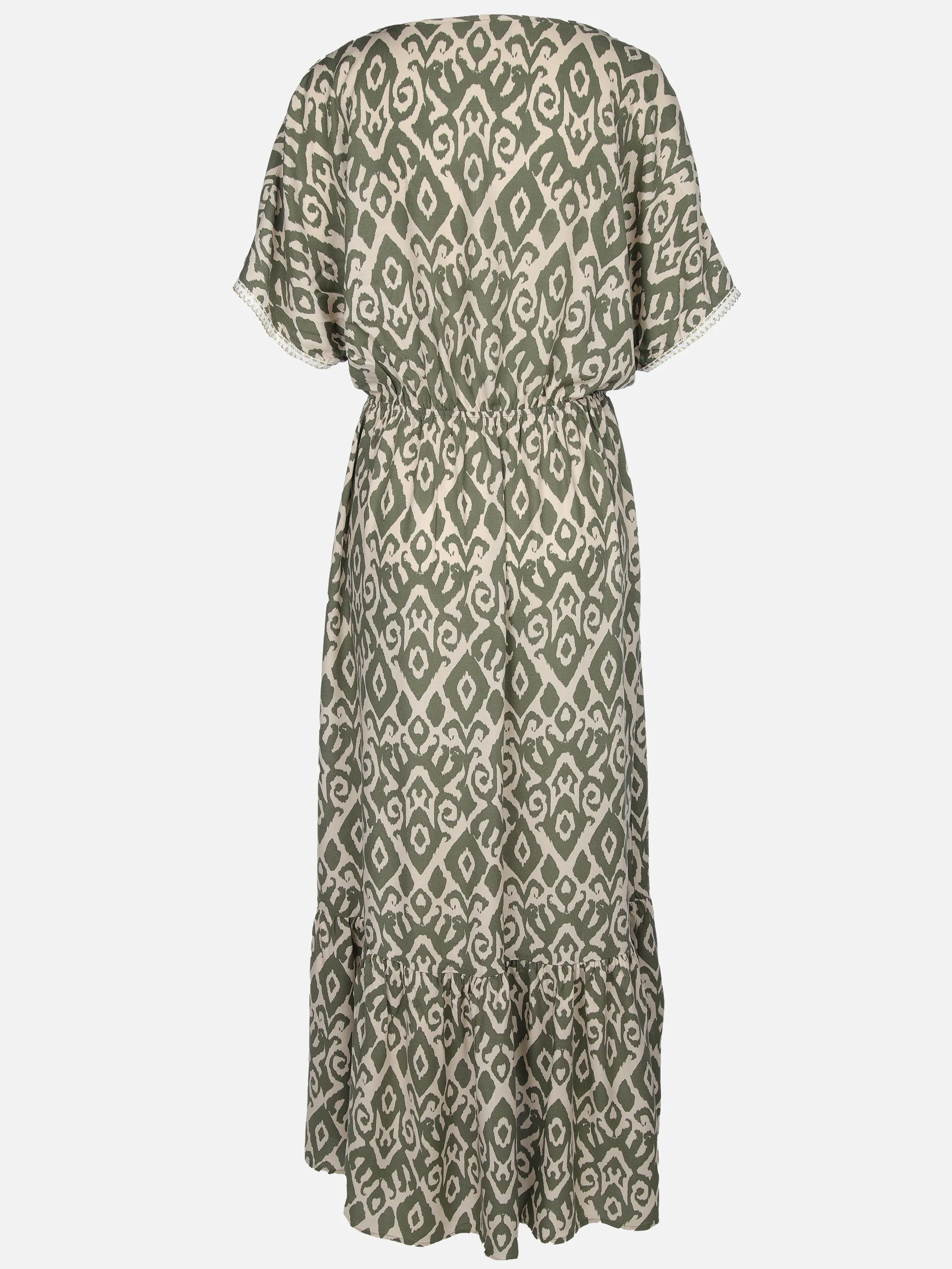Apricot 968233 Apricot Ikat Mono Swirl Shimmer Dress Oliv 918379 KHA 2
