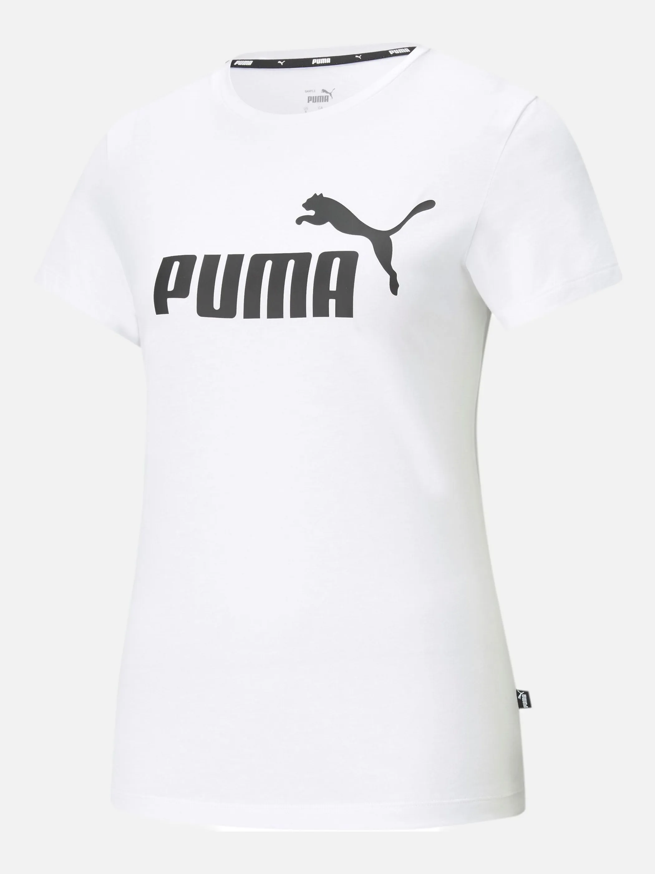 Puma 586774 Da-T-Shirt, Logo Weiß 856649 02 1