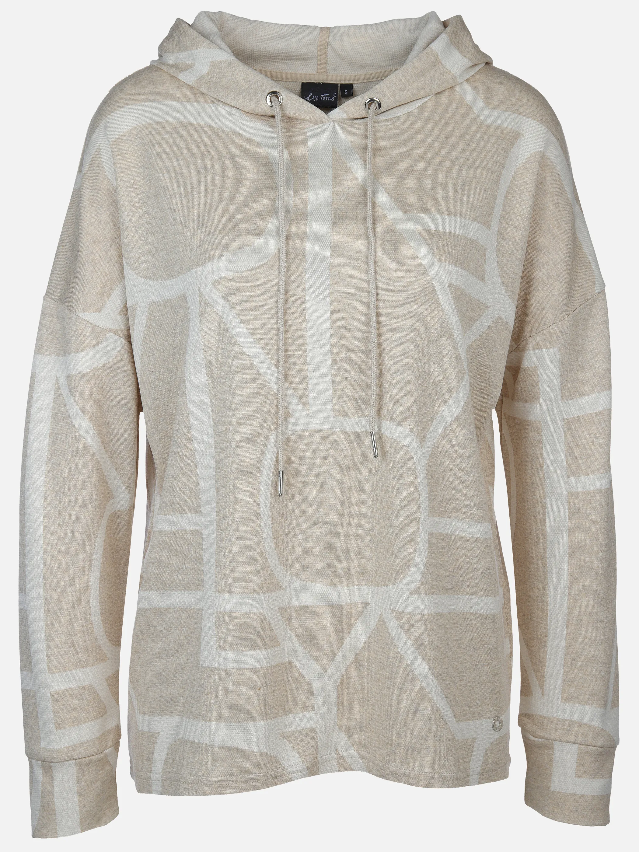 Lisa Tossa Da-Jacquard-Hoodie Beige 905498 BEIGE MEL 1 Lisa Tossa Da-Jacquard-Hoodie Beige 905498 BEIGE MEL 1