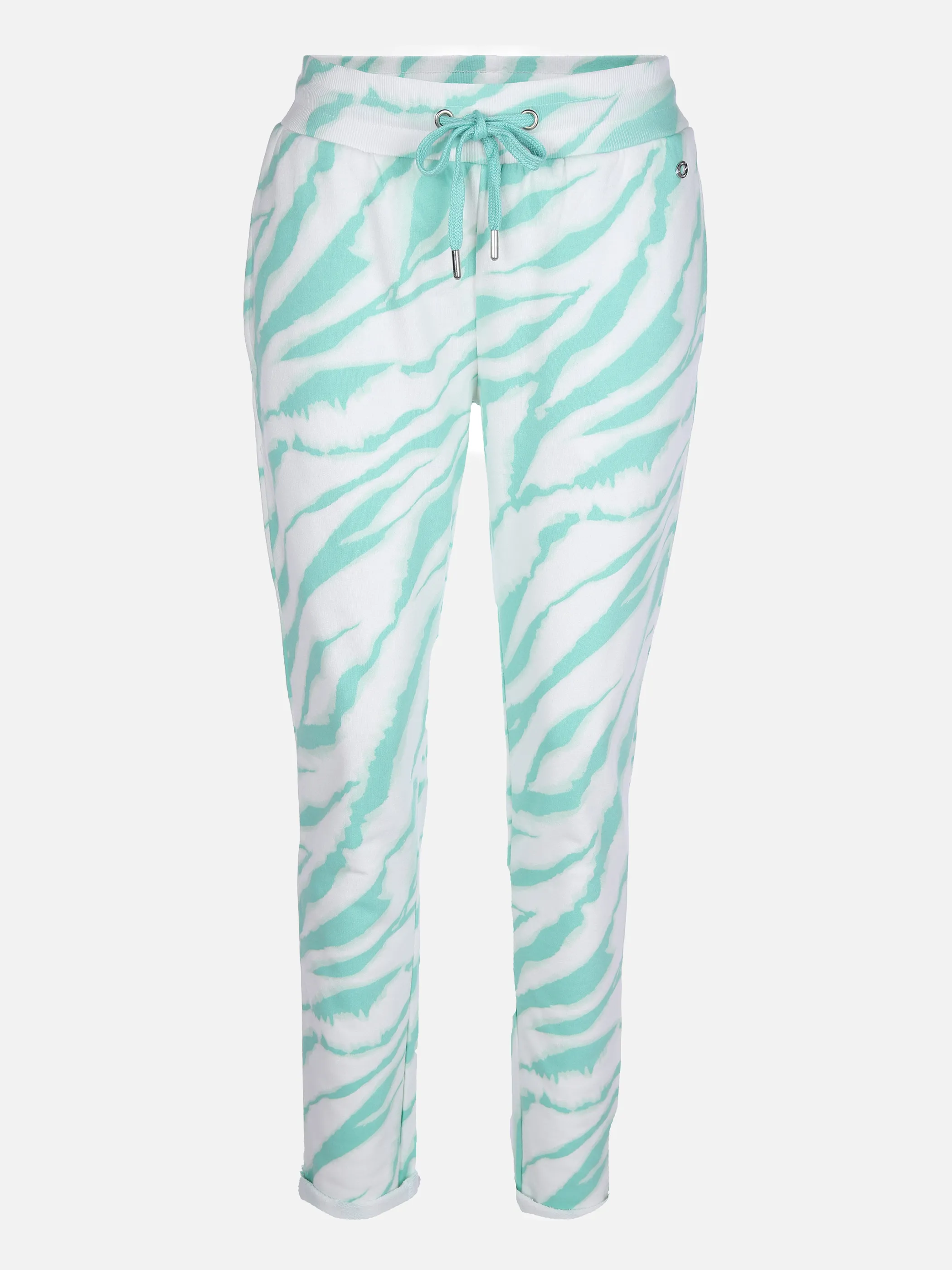 Lisa Tossa Da-Joggpant m. Allover-Print Grün 862230 LAGOON GEM 1