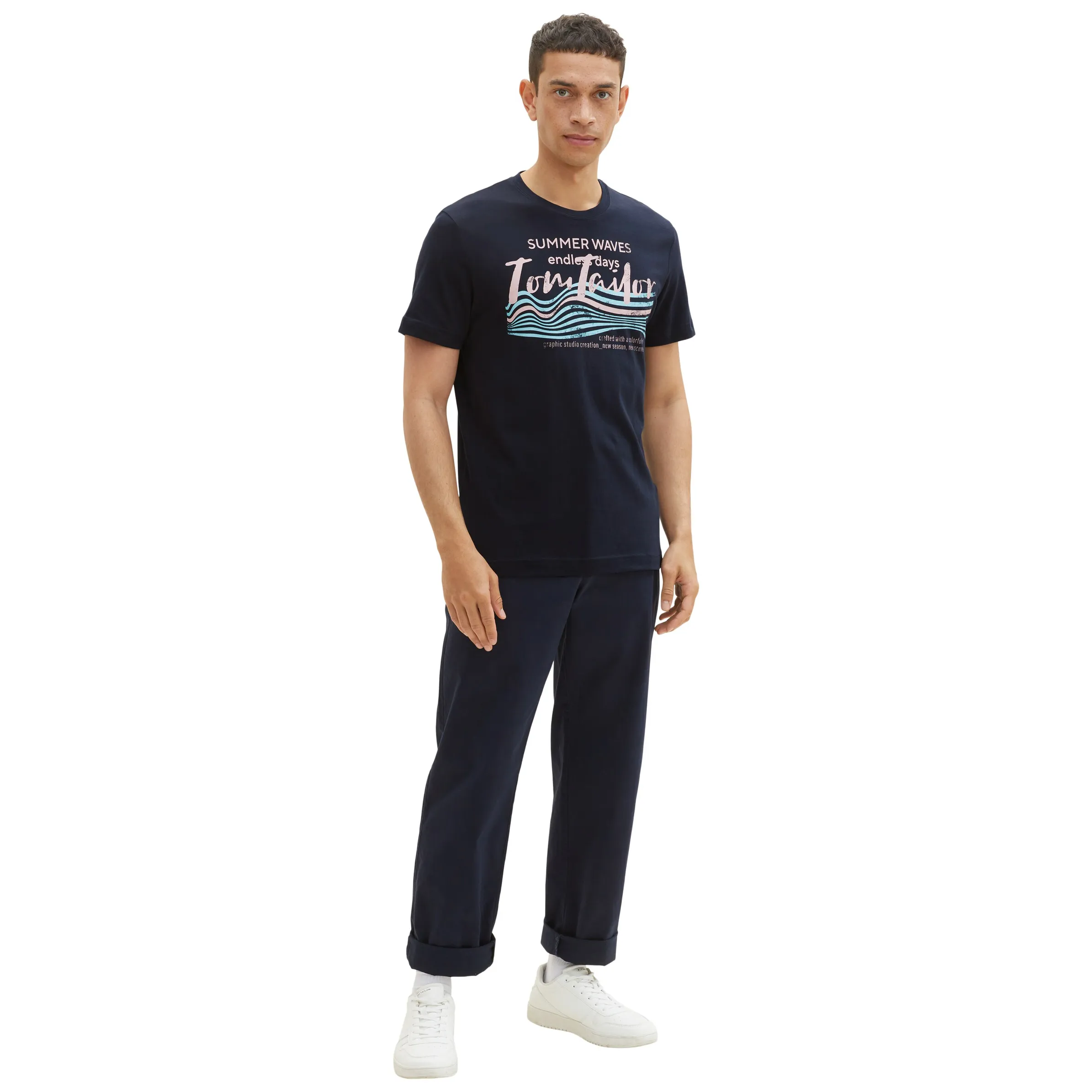 Tom Tailor 1038661 printed t-shirt Blau 880584 10668 2