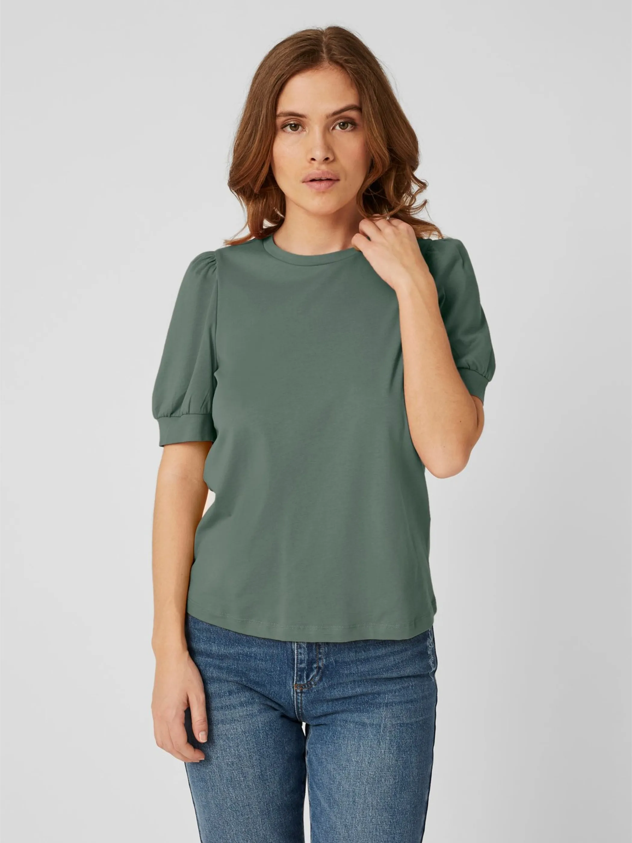 Vero Moda 10243967 VMKERRY 2/4 O-NECK TO Grün 846458 224196 2 Vero Moda 10243967 VMKERRY 2/4 O-NECK TO Grün 846458 224196 2