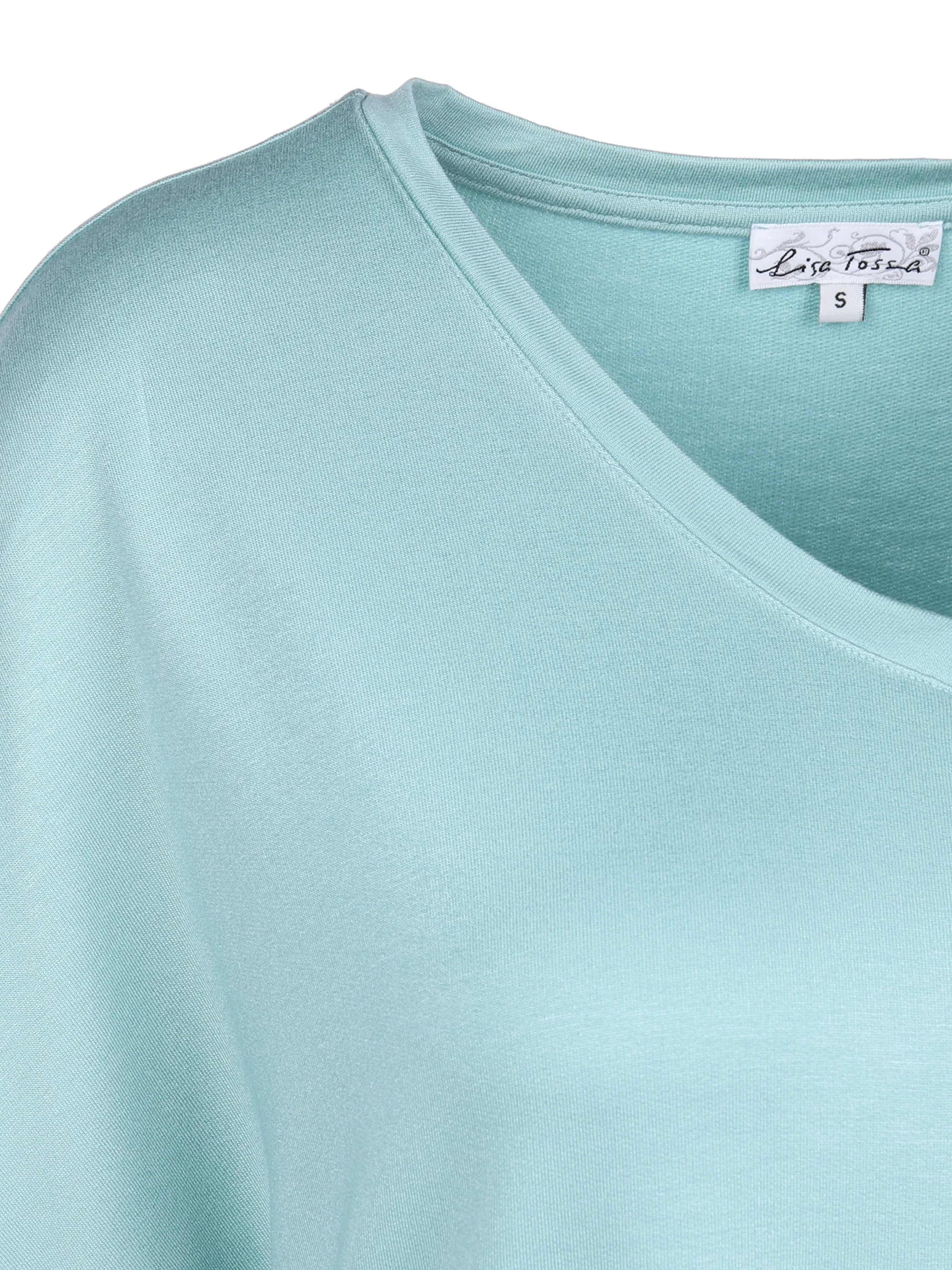 Lisa Tossa Da-T-Shirt m. V-Ausschnitt Blau 866116 AGAVE 3 Lisa Tossa Da-T-Shirt m. V-Ausschnitt Blau 866116 AGAVE 3