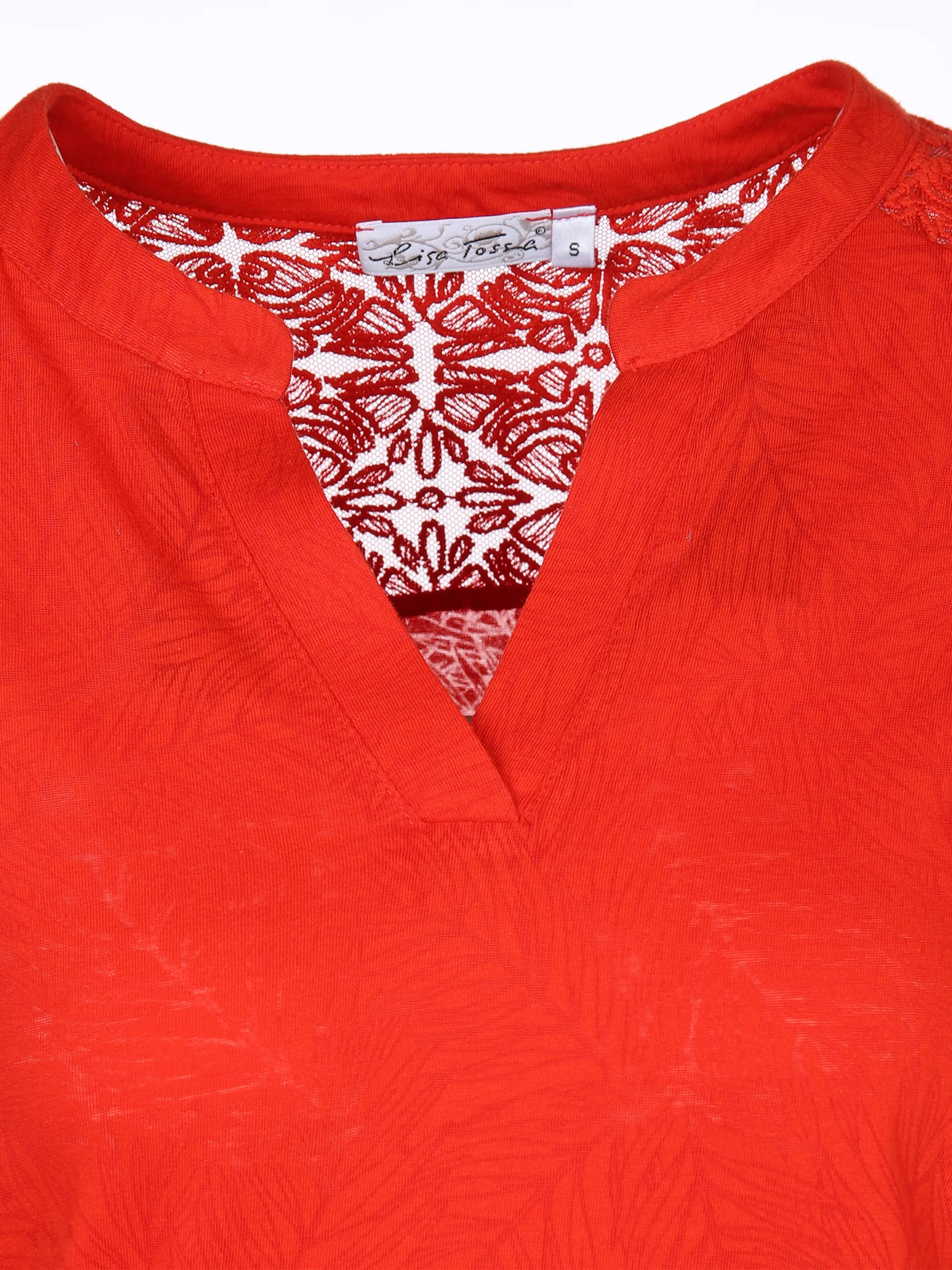 Lisa Tossa Da-Top m. Spitze Rot 878632 FEUERROT 3 Lisa Tossa Da-Top m. Spitze Rot 878632 FEUERROT 3