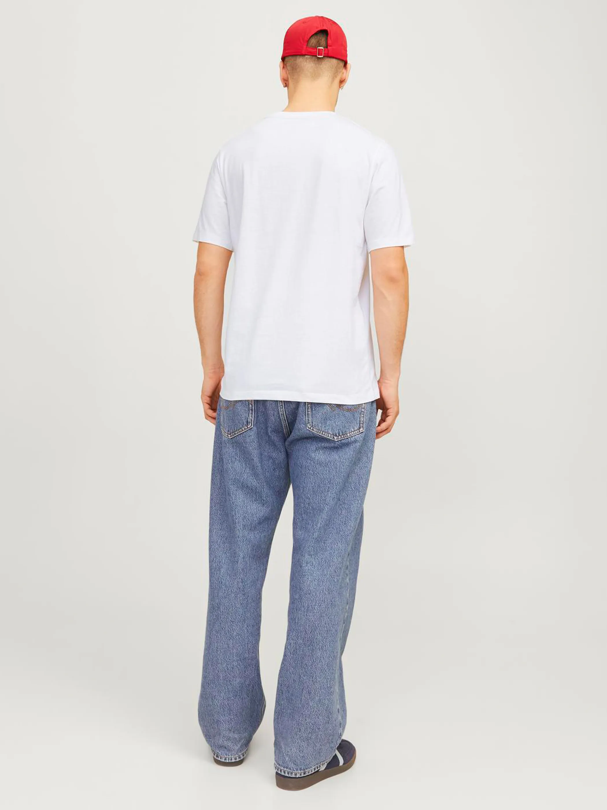 Jack Jones 12256799 JJFERRIS TEE SS CREW Weiß 896597 178074002 2