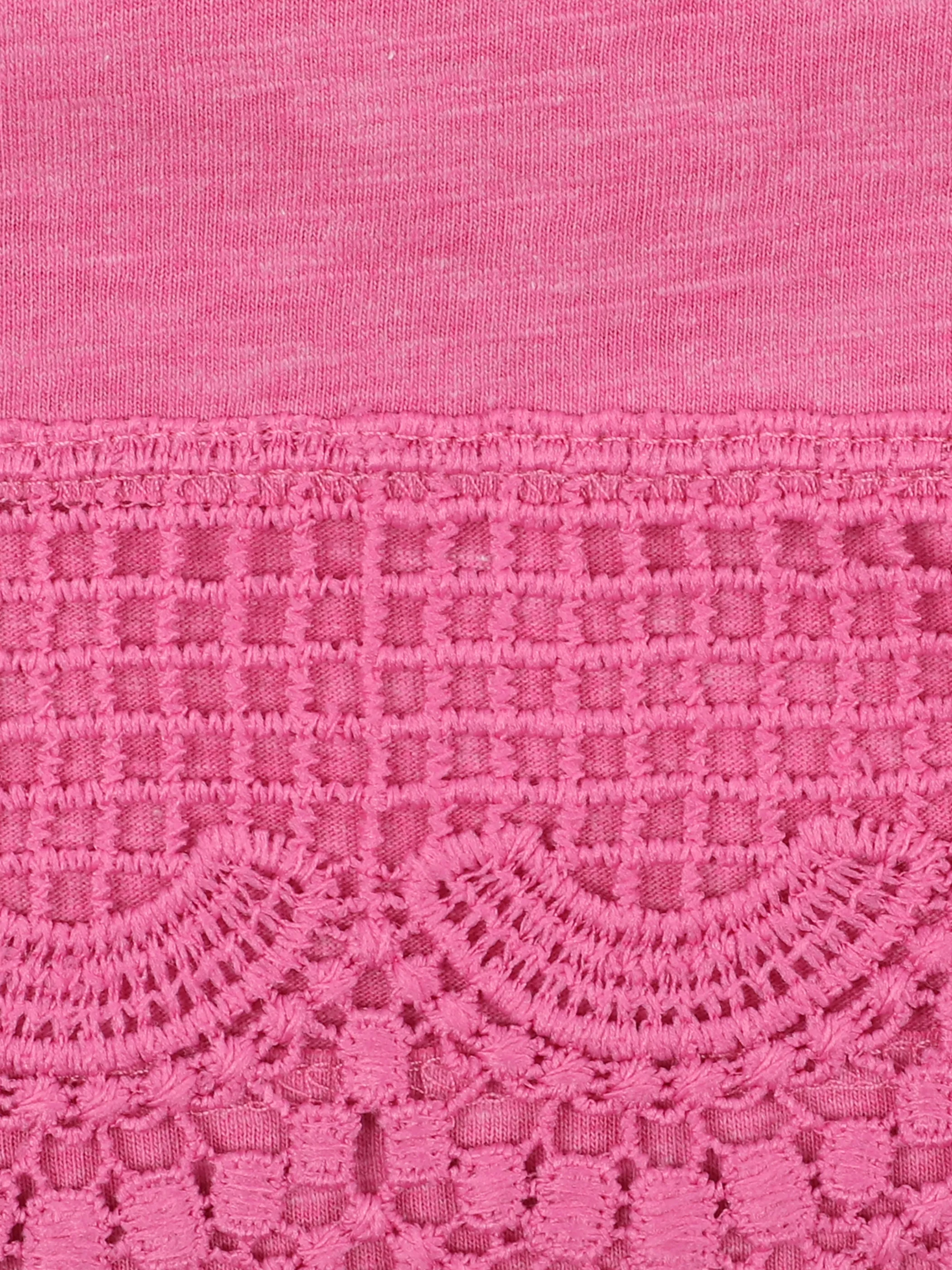 Stop + Go MG Top in pink mit Spitze Pink 863042 PINK 3 Stop + Go MG Top in pink mit Spitze Pink 863042 PINK 3