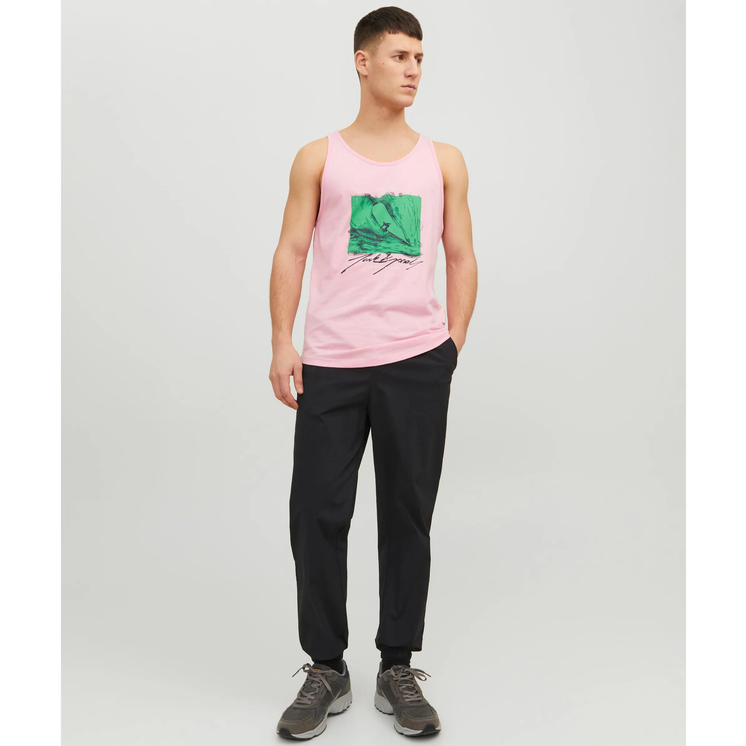 Jack Jones 12234227 JORTULUM SKETCH TANK Rosa 877751 176927 2