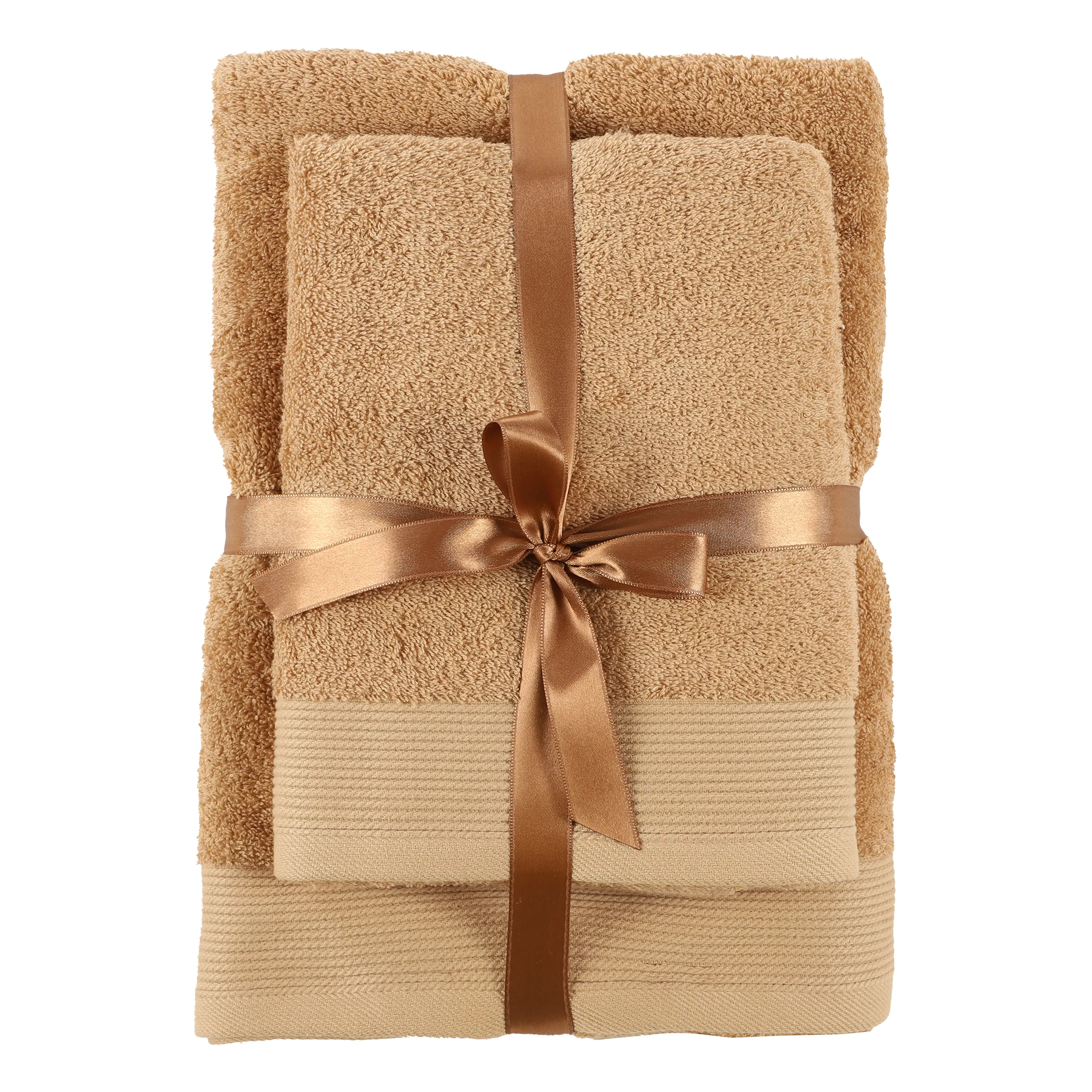 Frottier Geschenkset Duschtuch Hand- aus noSize bestehend | | und 882074-latte LATTE 