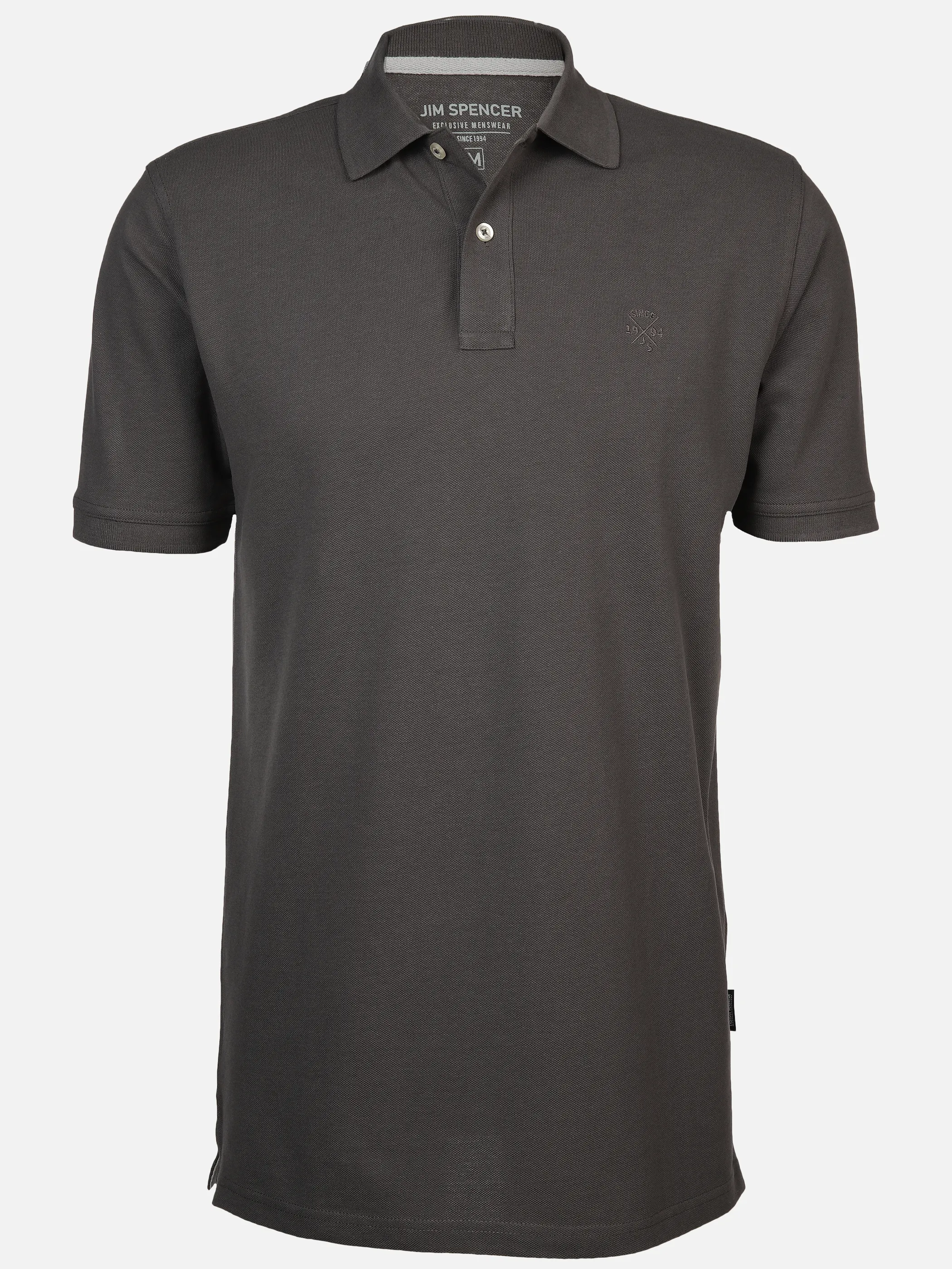 Jim Spencer He. Poloshirt 1/2 Arm uni basic Grau 890322 GREY 1