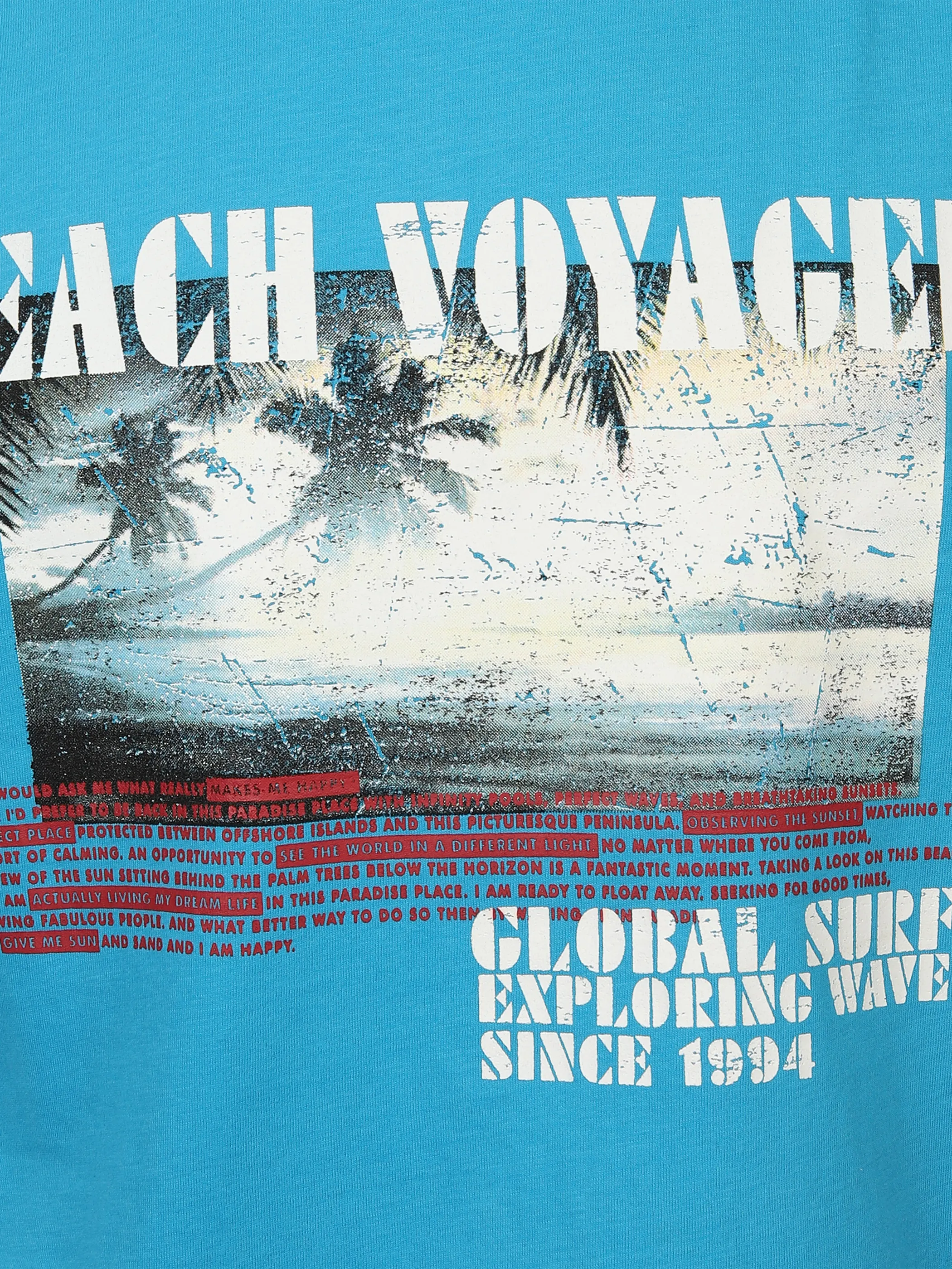 Jim Spencer He. T-Shirt 1/2 Arm Druck Türkis 876083 AQUA 3 Jim Spencer He. T-Shirt 1/2 Arm Druck Türkis 876083 AQUA 3