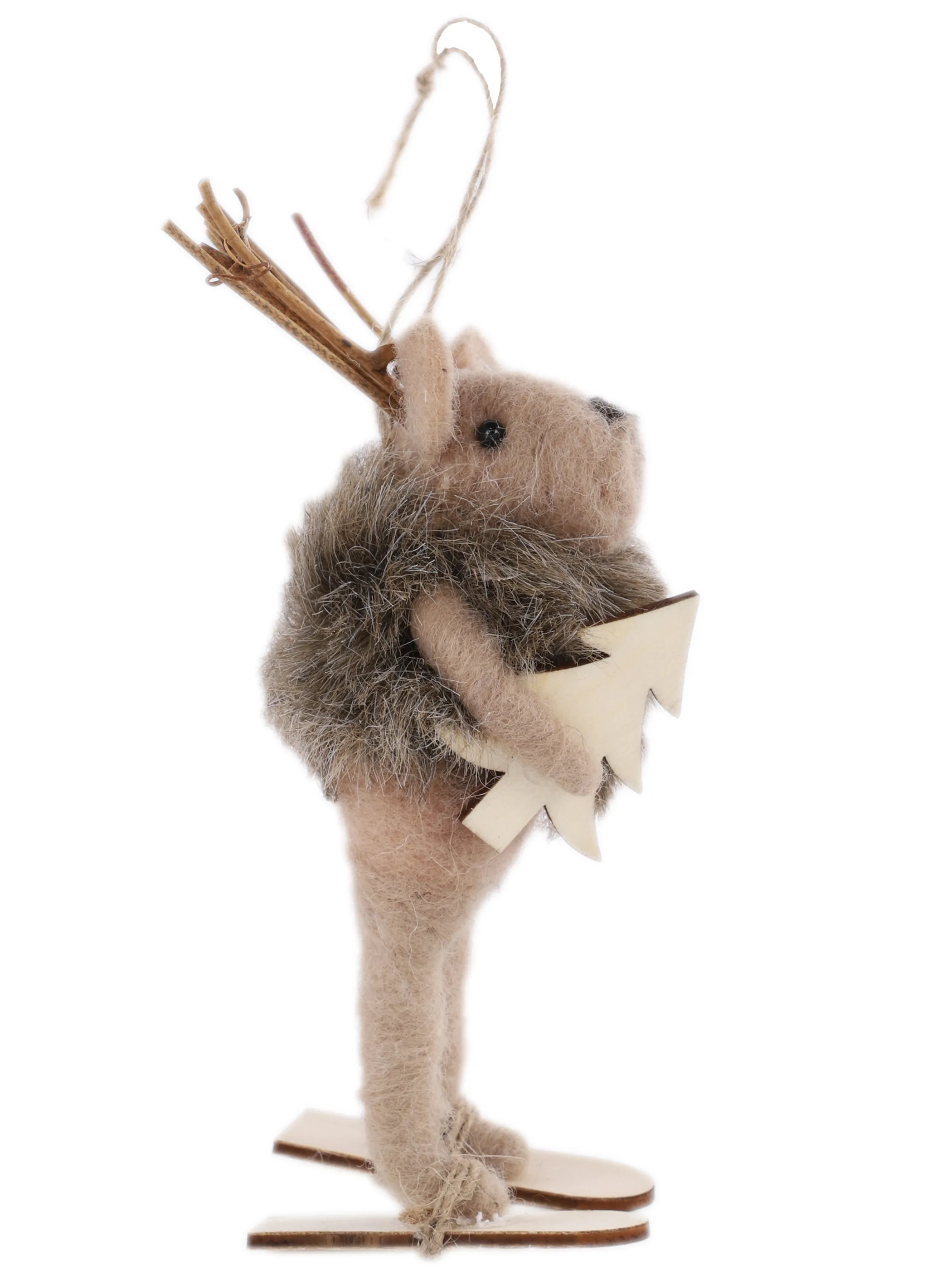 Weihnachten Rentier mit Baum H 14,9cm Braun 866239 BRAUN/NATU 3 Weihnachten Rentier mit Baum H 14,9cm Braun 866239 BRAUN/NATU 3