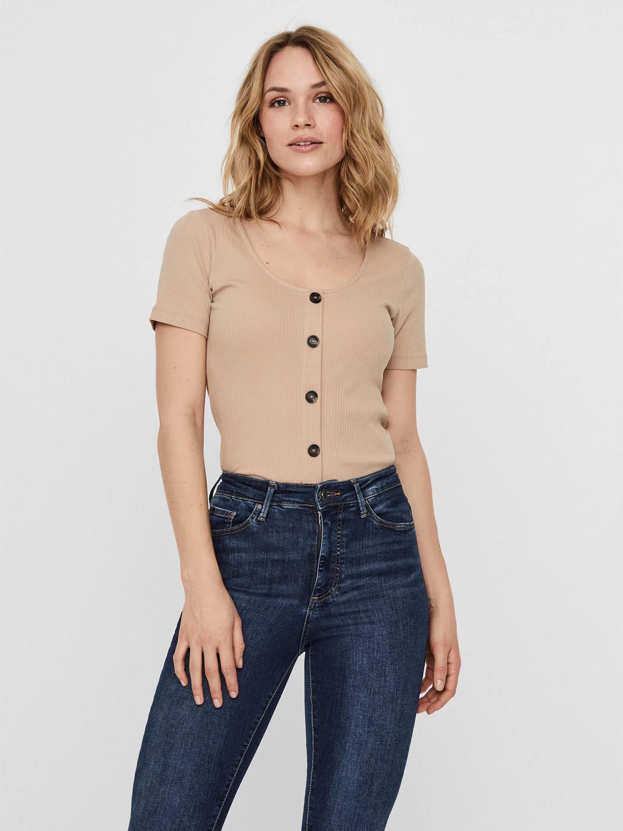 Vero Moda 10230199 VMHELSINKI SS TOP GA Braun 846463 186119 2 Vero Moda 10230199 VMHELSINKI SS TOP GA Braun 846463 186119 2