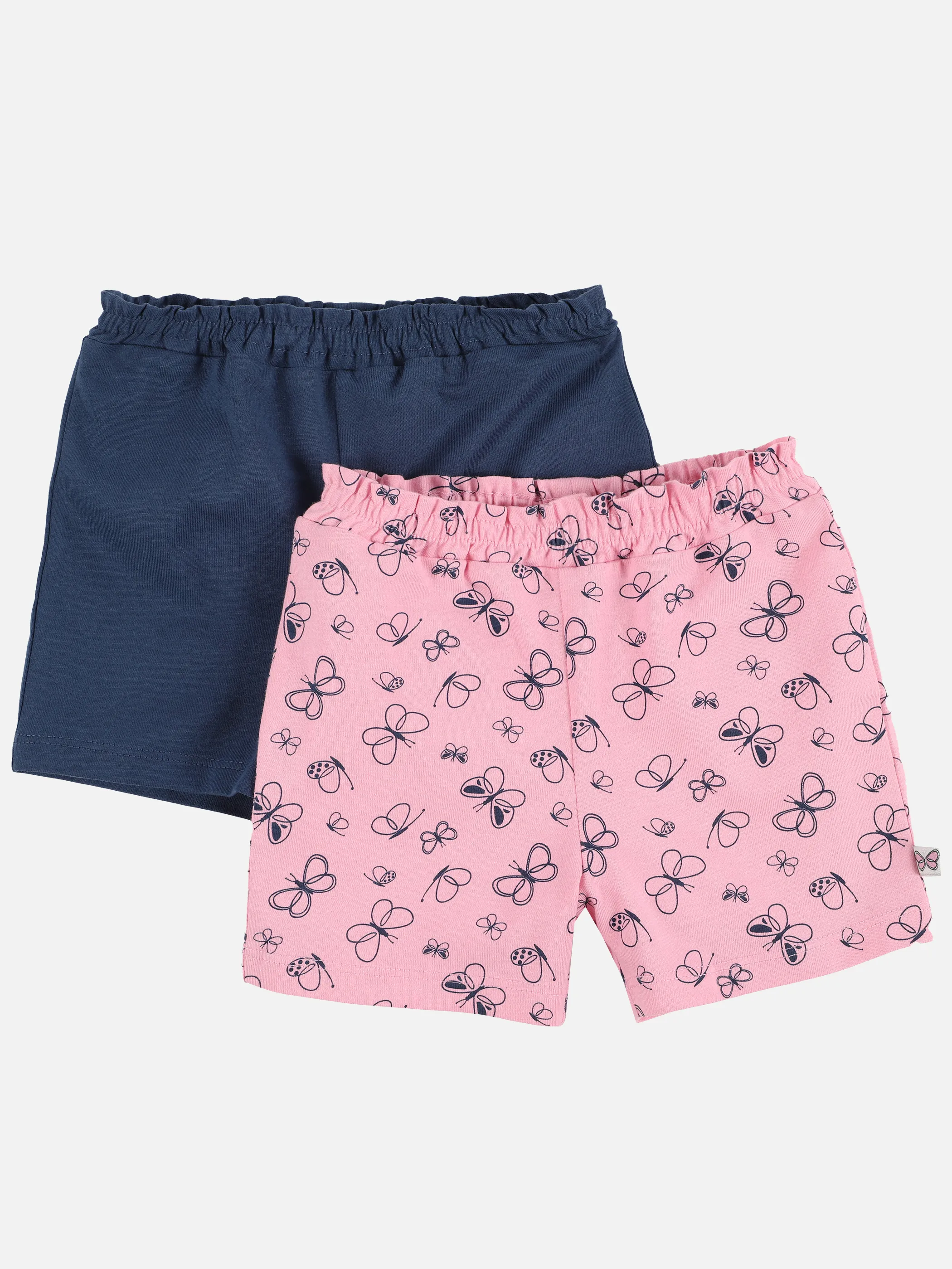 Bubble Gum BM 2er Pack Shorts in uni blau + pink mit AOP Blau 891592 BLAU/PINK 1