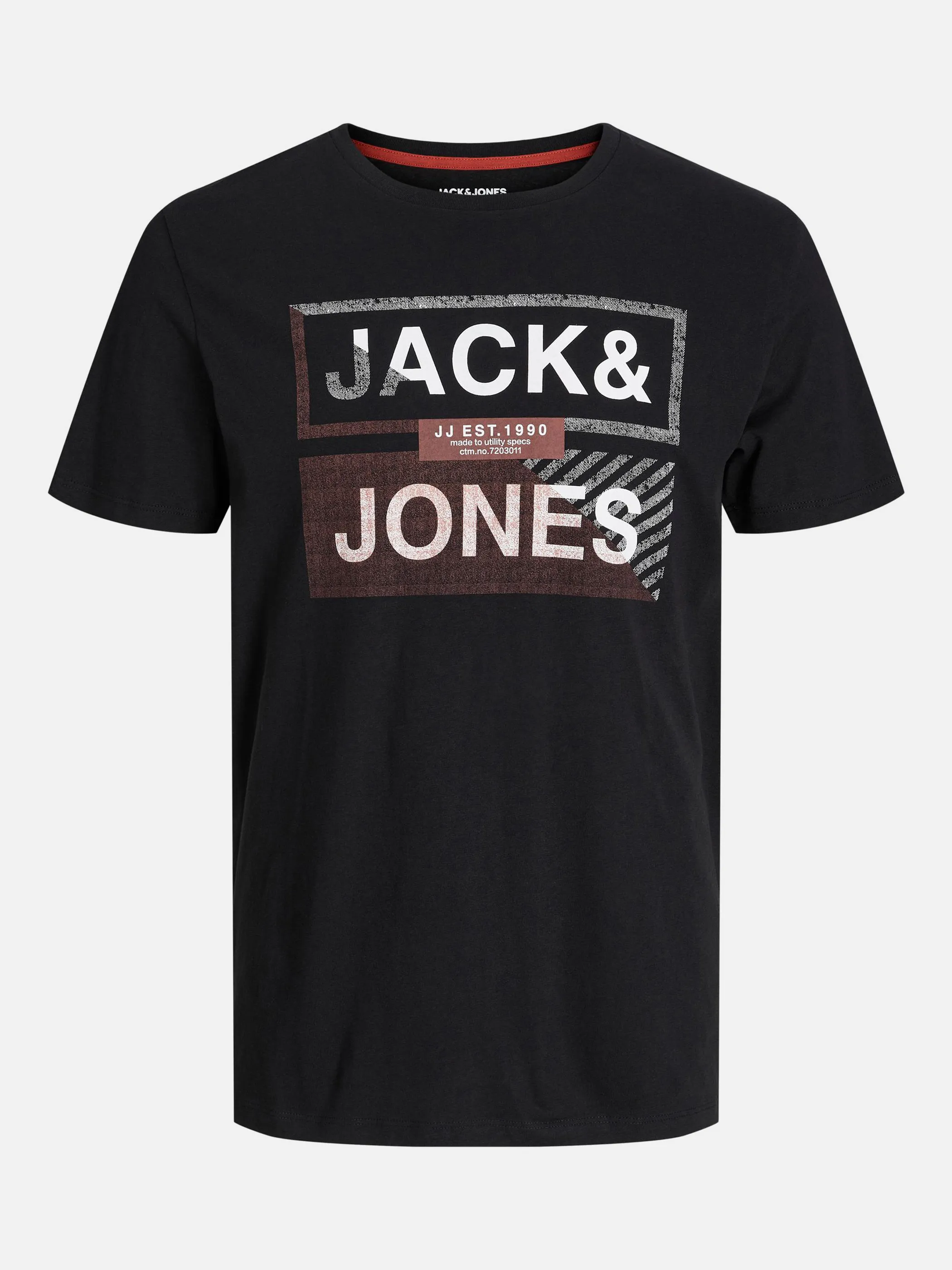 Jack Jones 12235130 JJKAIN TEE SS CREW NE Schwarz 880385 178012 1