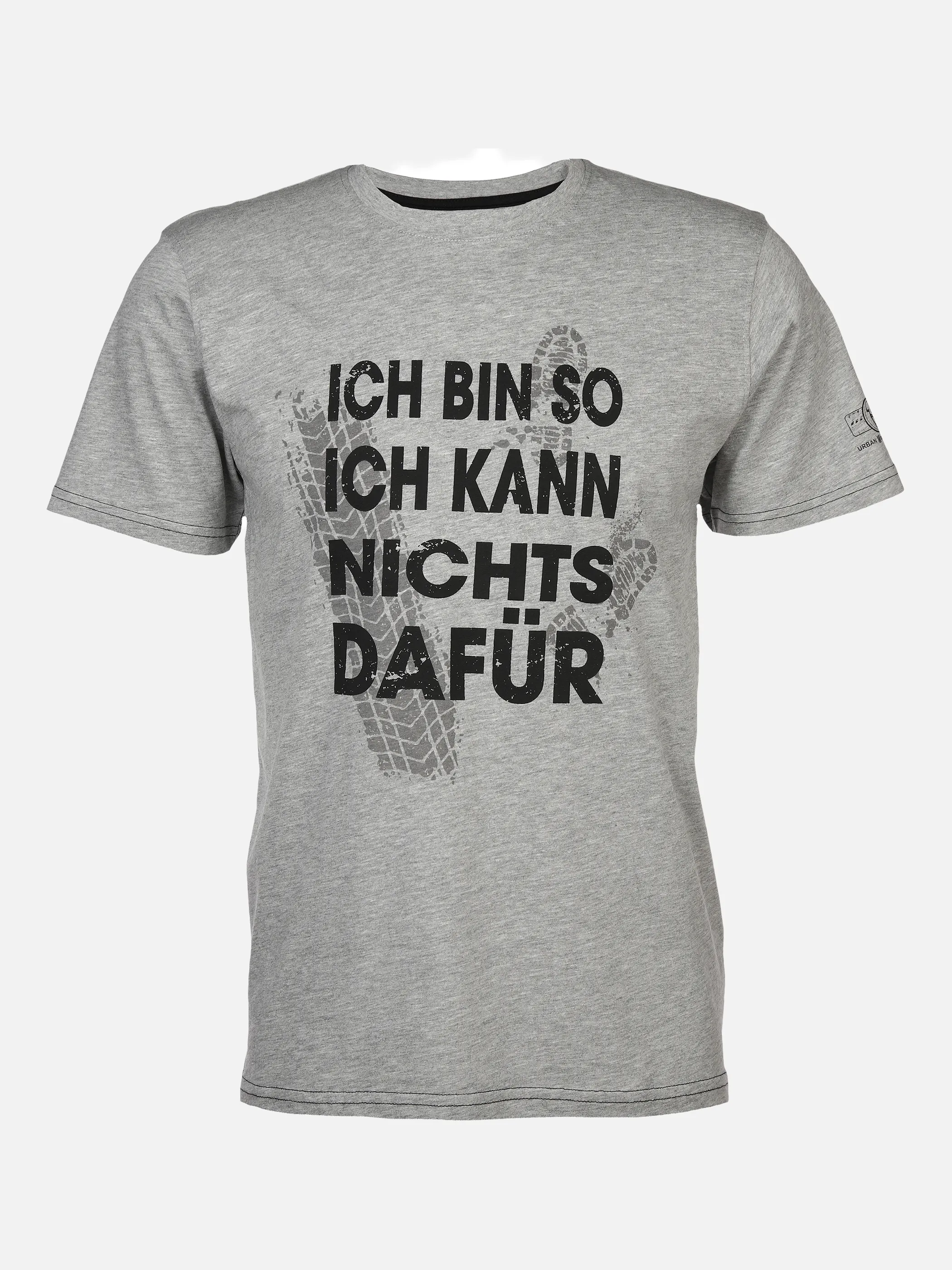 Worker He. T-Shirt 1/2 Arm Sprüche Grau 872418 SILVERGREY 1