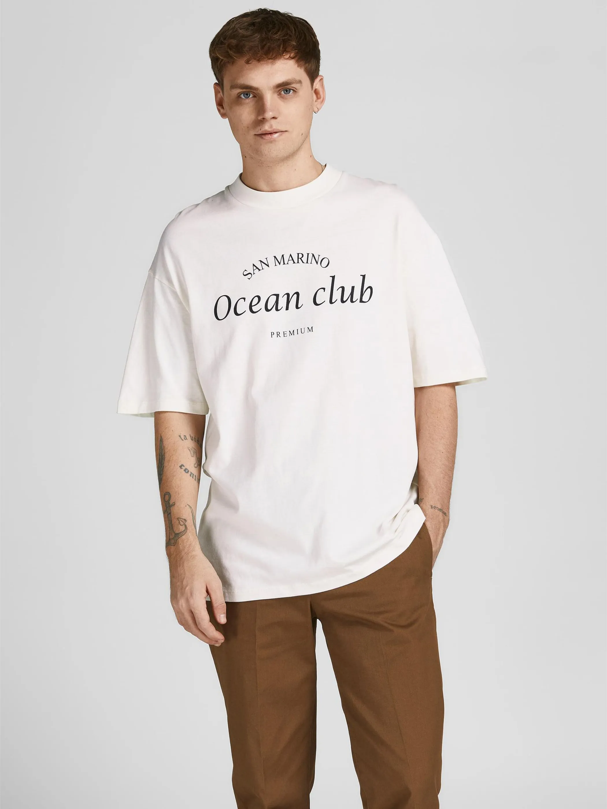 Jack&Jones Premium 12212329 JPRBLAKAM OCEAN TEE S Weiß 863364 177651001 4