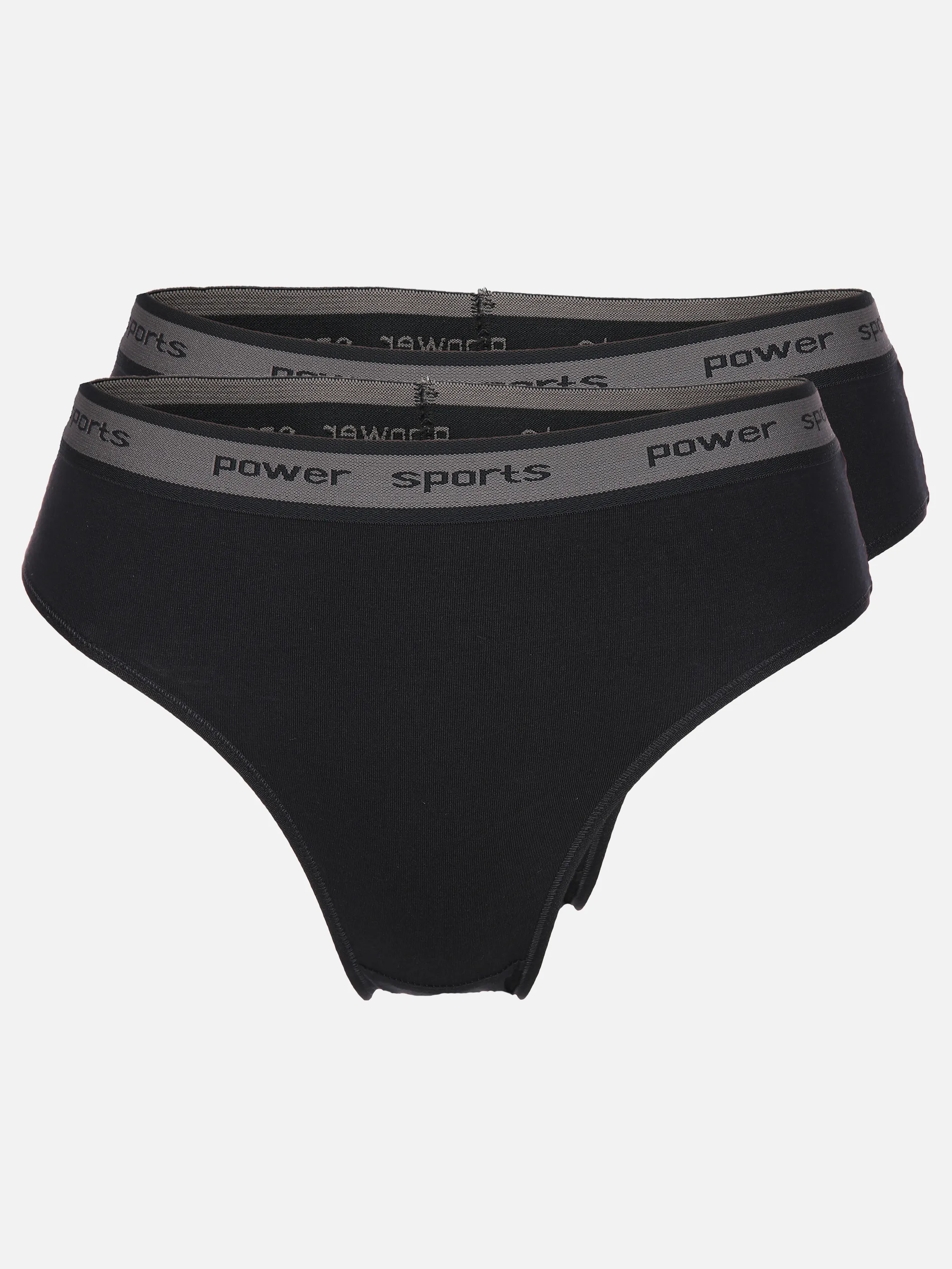 Sure Damenslip 2er Pack Powersport Schwarz 719519 SCHWARZ 1