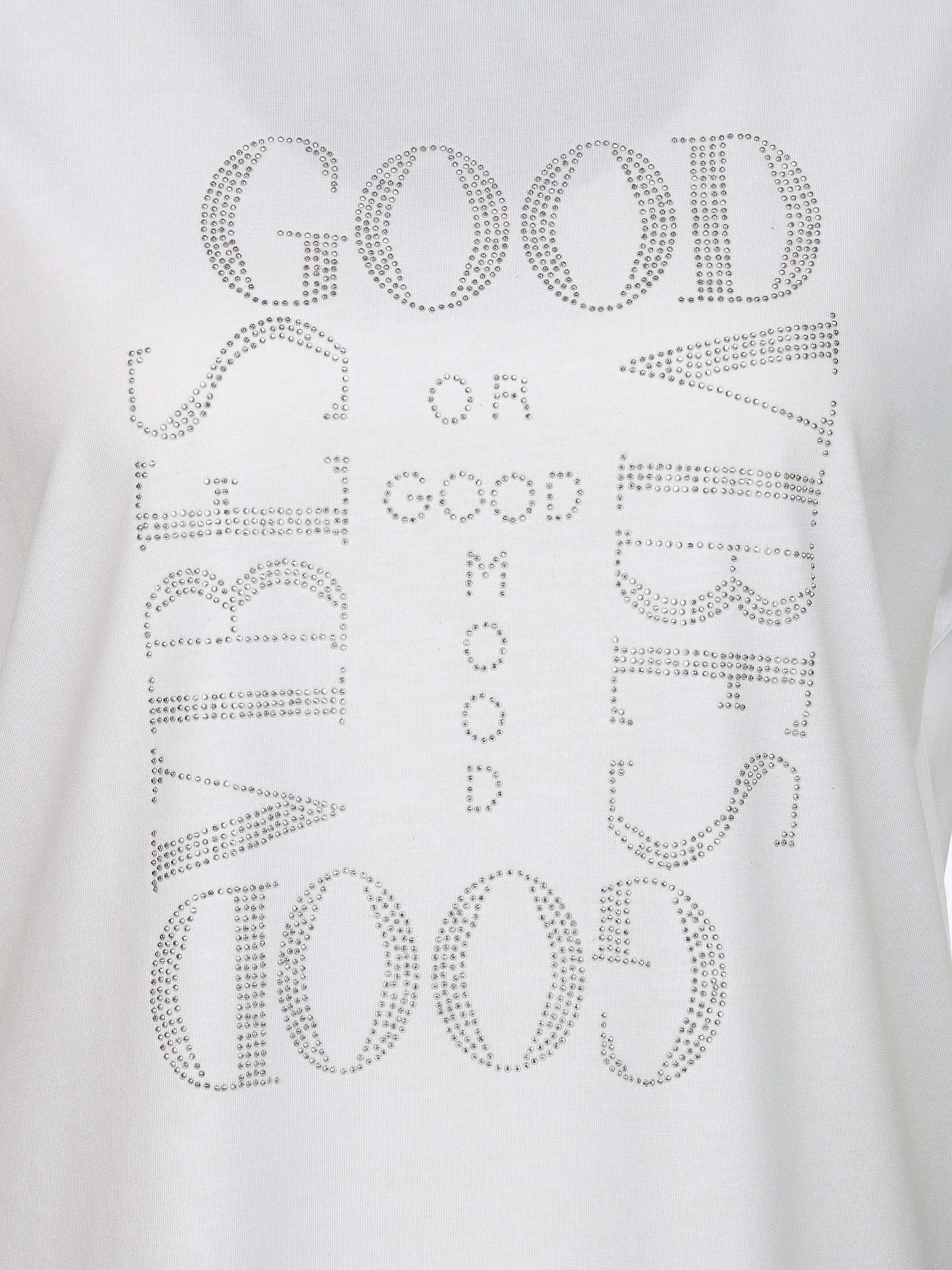 Lisa Tossa Da-T-Shirt m. Straßapplikation Weiß 893032 WHITE 3 Lisa Tossa Da-T-Shirt m. Straßapplikation Weiß 893032 WHITE 3