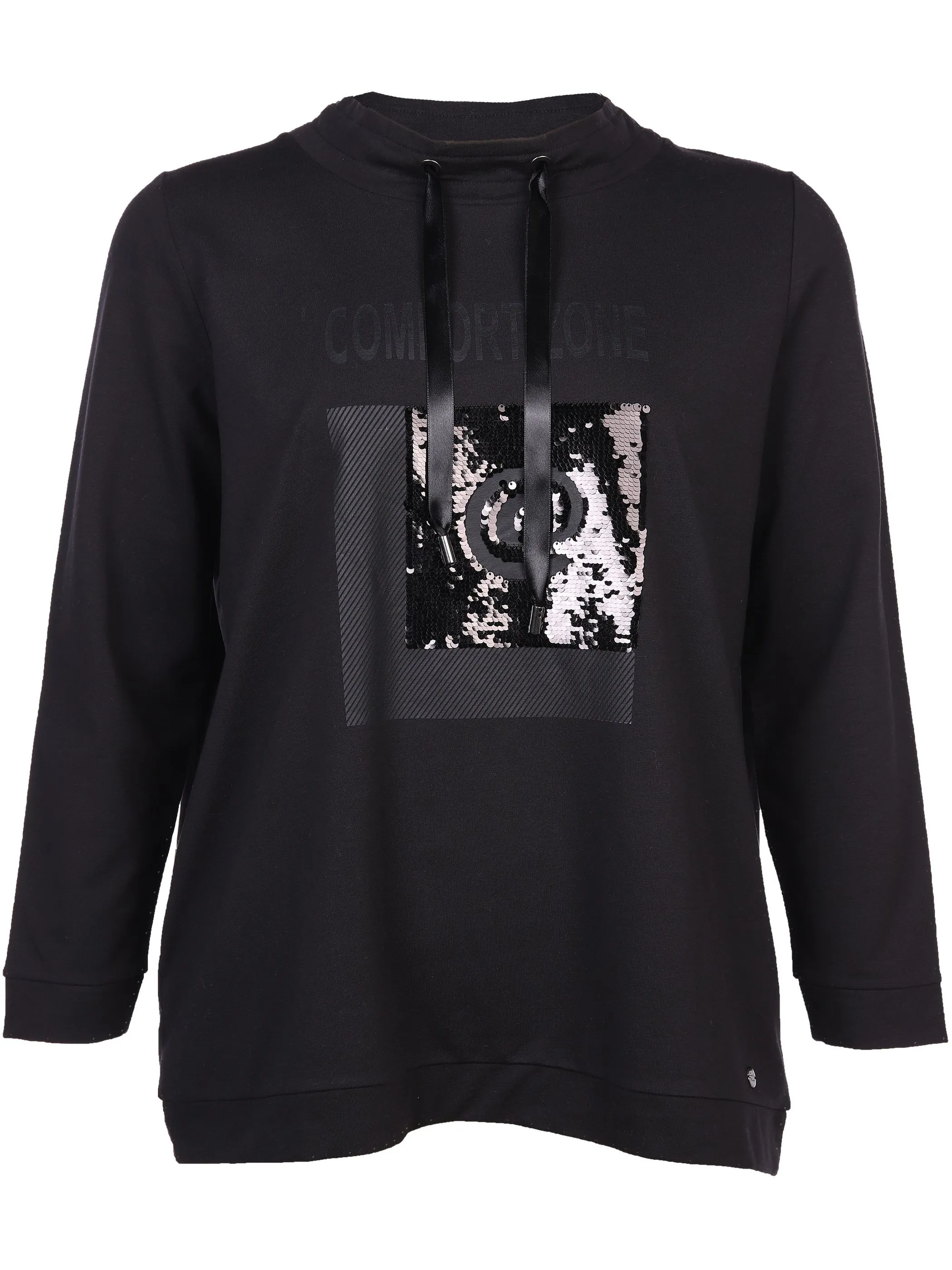 Sonja Blank Da.gr.Gr.Sweatshirt mit Paille Schwarz 872618 SCHWARZ 1 Sonja Blank Da.gr.Gr.Sweatshirt mit Paille Schwarz 872618 SCHWARZ 1