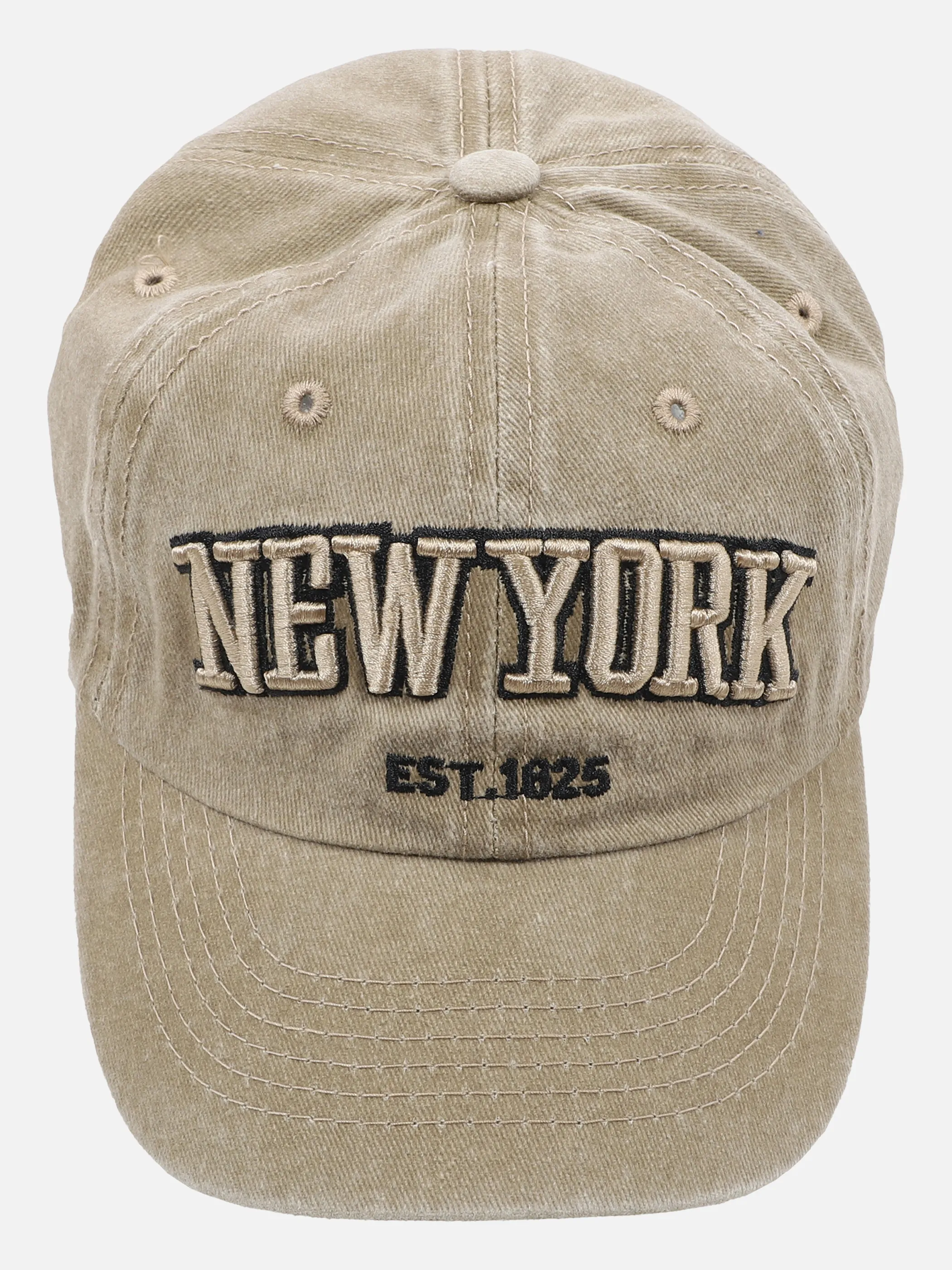 Stop + Go TB Baseball Cap in beige mit Braun 860791 BEIGE 1