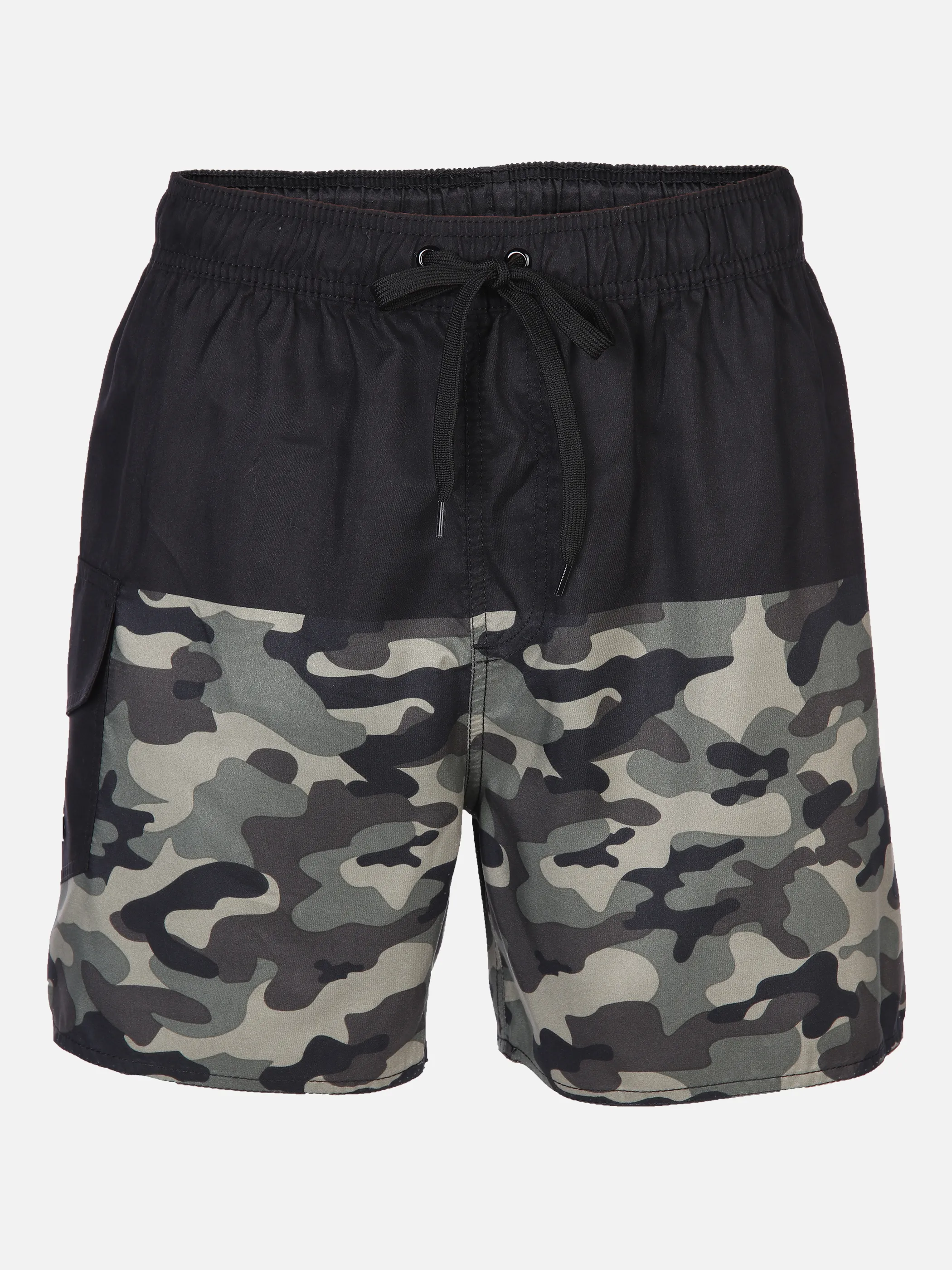 Grinario Sports He-Badeshorts mit Camouflage-M Schwarz 861322 SCHWARZ/CA 1