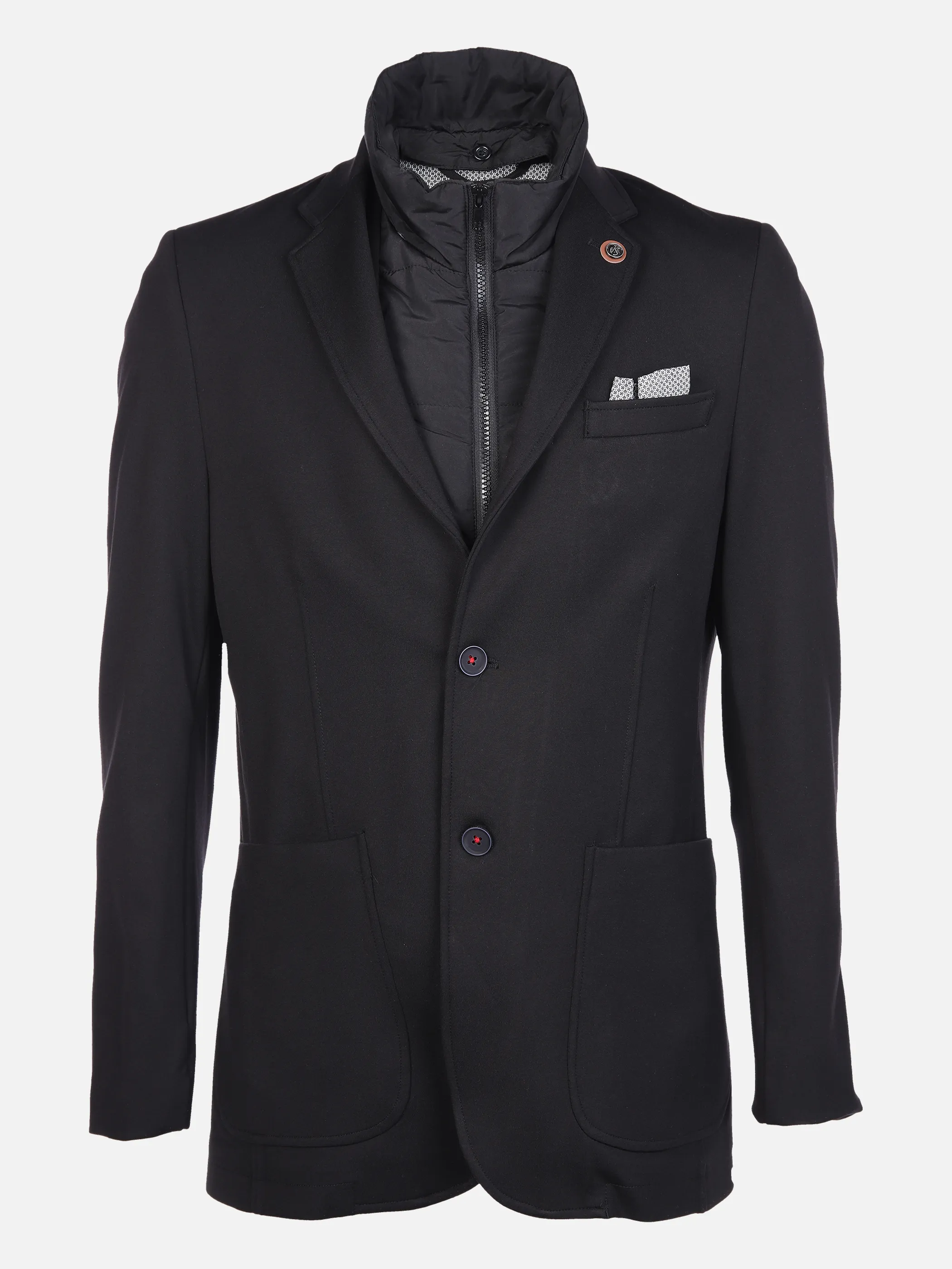 Jim Spencer He. Jerseysakko 2in1 Schwarz 865613 BLACK 1 Jim Spencer He. Jerseysakko 2in1 Schwarz 865613 BLACK 1