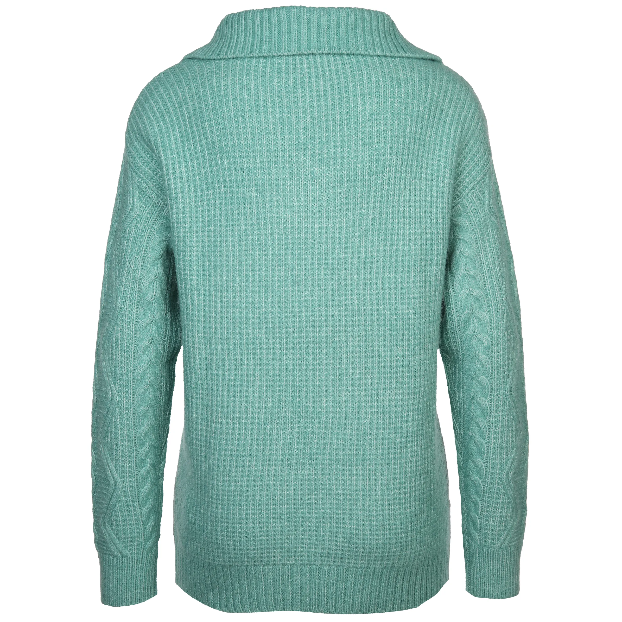 Lisa Tossa Da-Strickpullover m. RV Türkis 884188 JADE 2 Lisa Tossa Da-Strickpullover m. RV Türkis 884188 JADE 2