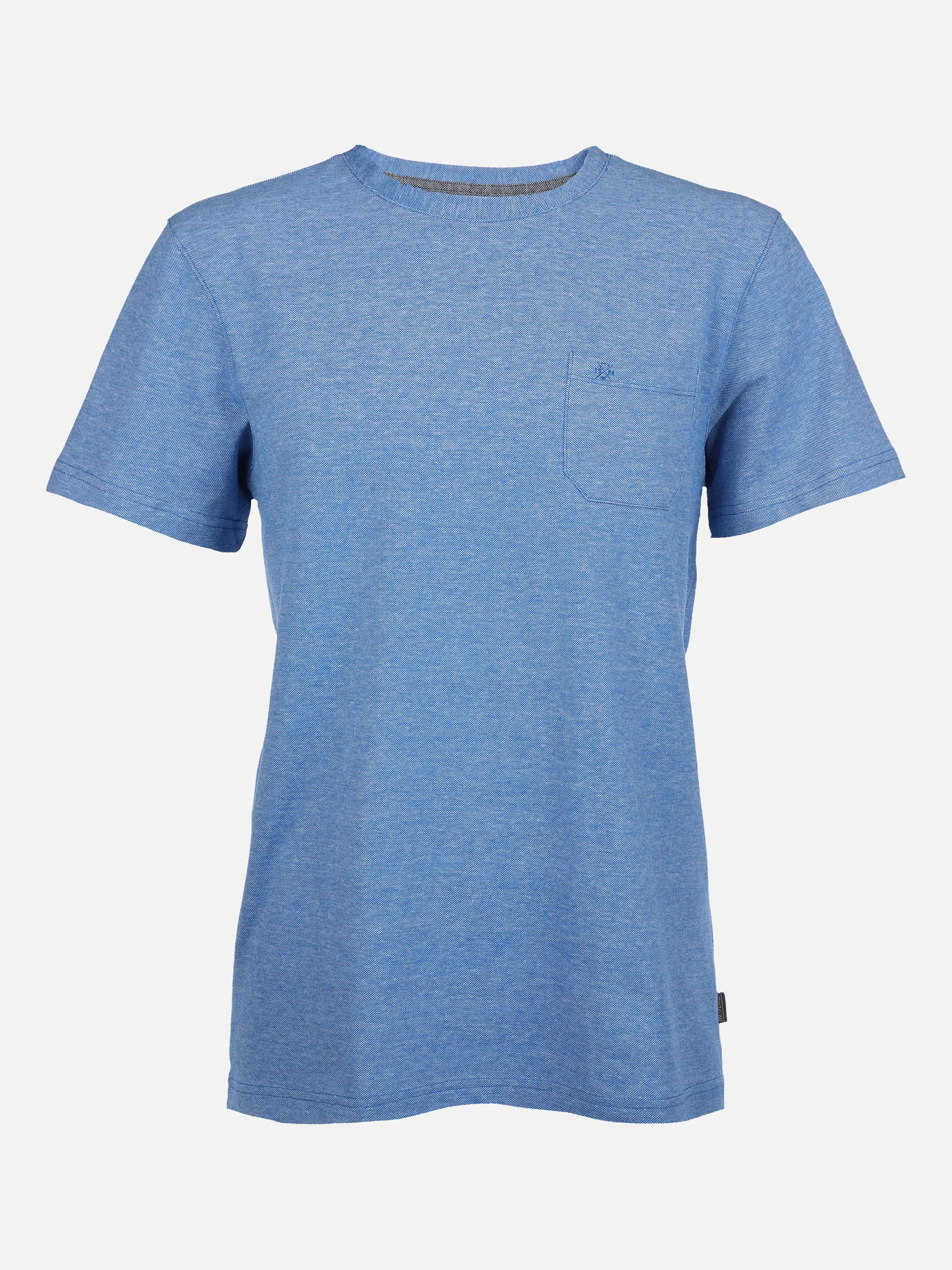 Jim Spencer He. T-Shirt 1/2 Arm pique Blau 862097 BLUE MEL 1 Jim Spencer He. T-Shirt 1/2 Arm pique Blau 862097 BLUE MEL 1