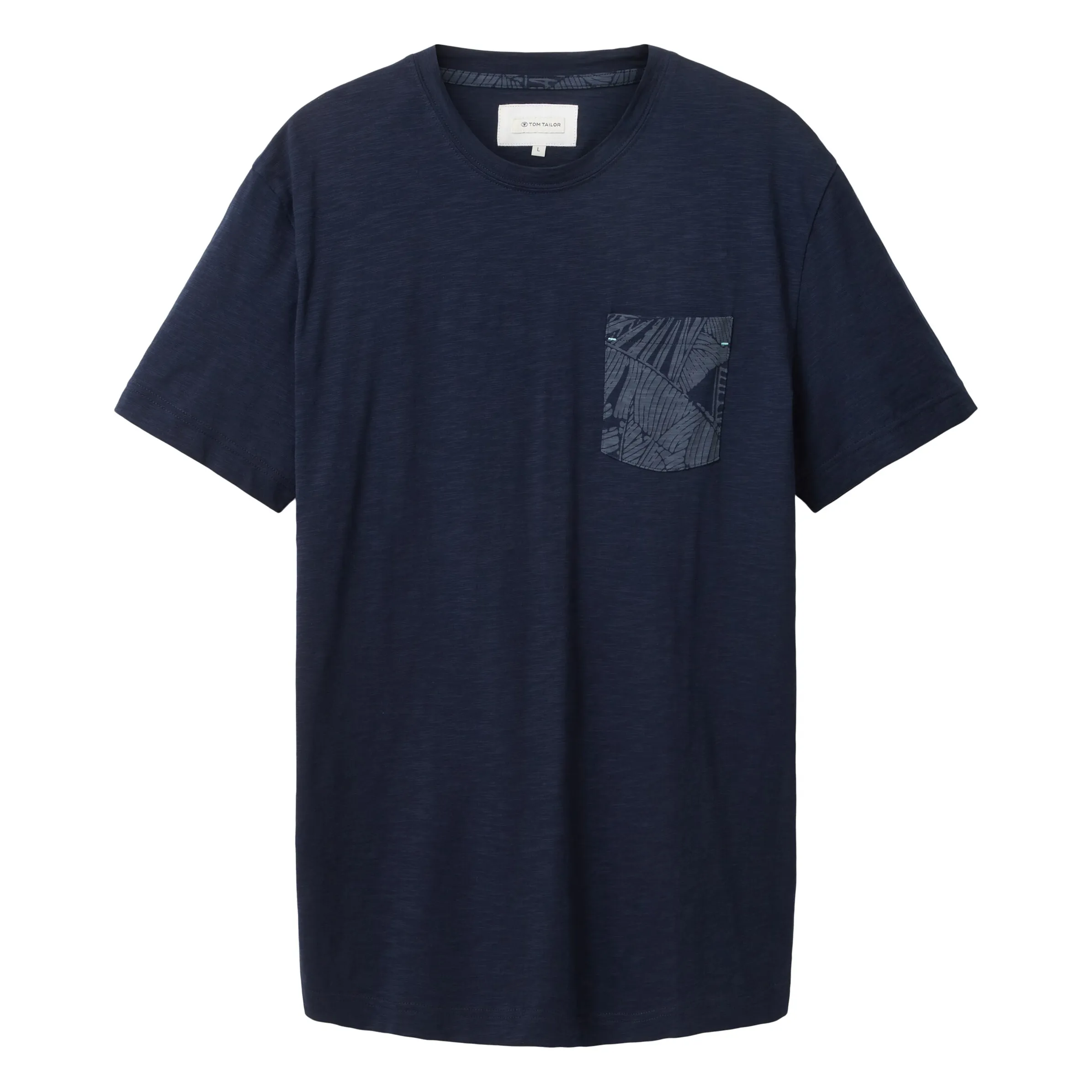 Tom Tailor 1036371 structured t-shirt with pocket Blau 880571 10668 1