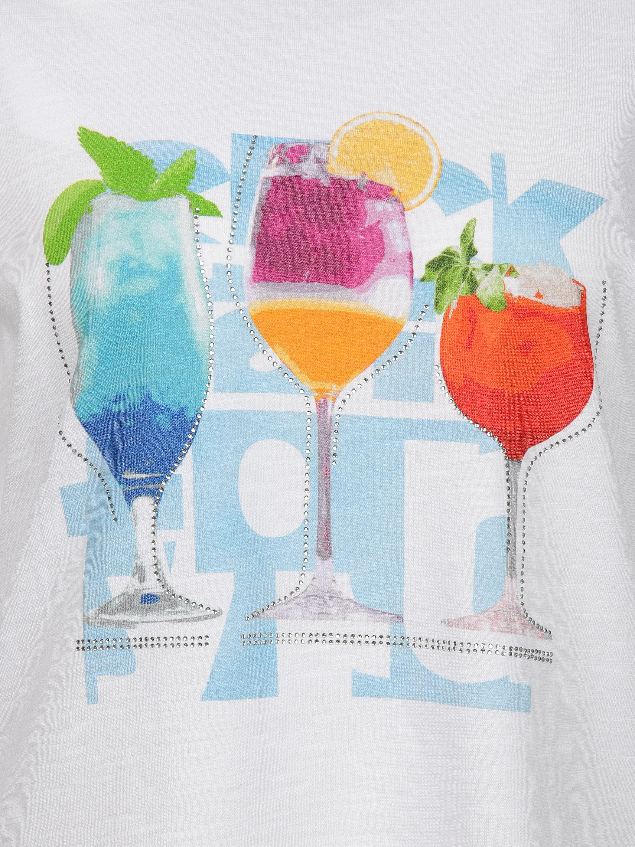Sure Da-T-Shirt m. Frontprint Weiß 915308 GLÄSER 3