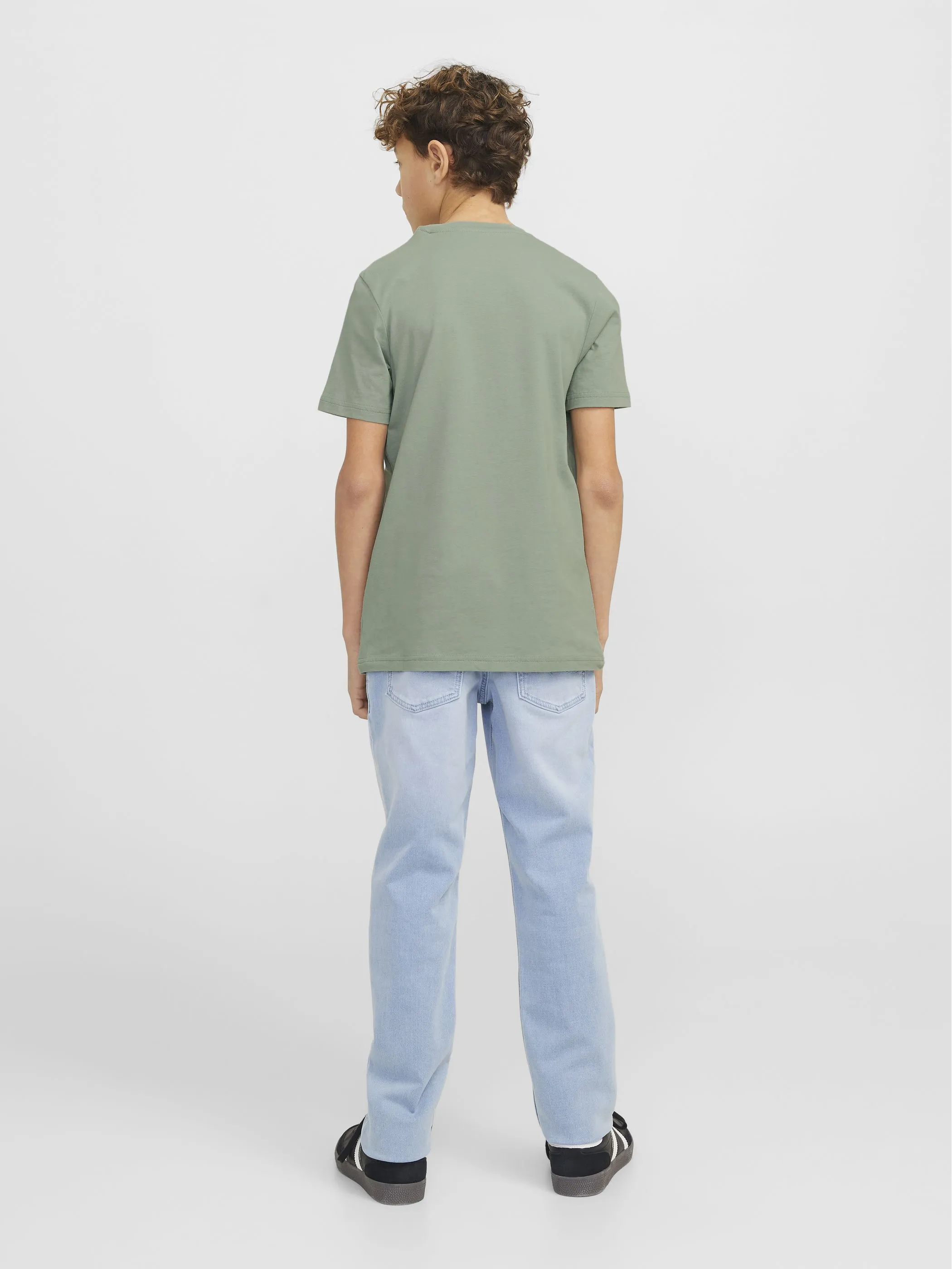 Jack&Jones Junior 12269876 JJCOLTON TEE SS CREW Grün 907283 176366 3