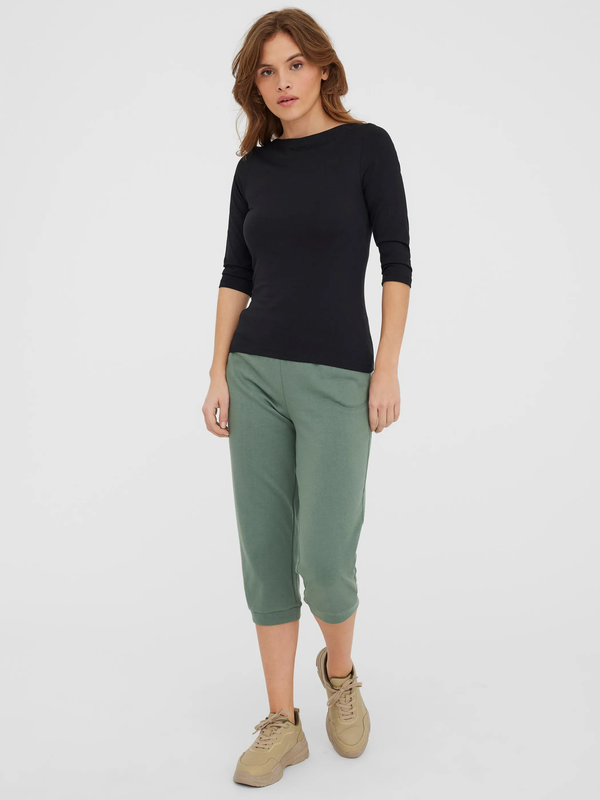 Vero Moda 10274133 VMPANDA MODAL 3/4 TOP Schwarz 866193 177868 4