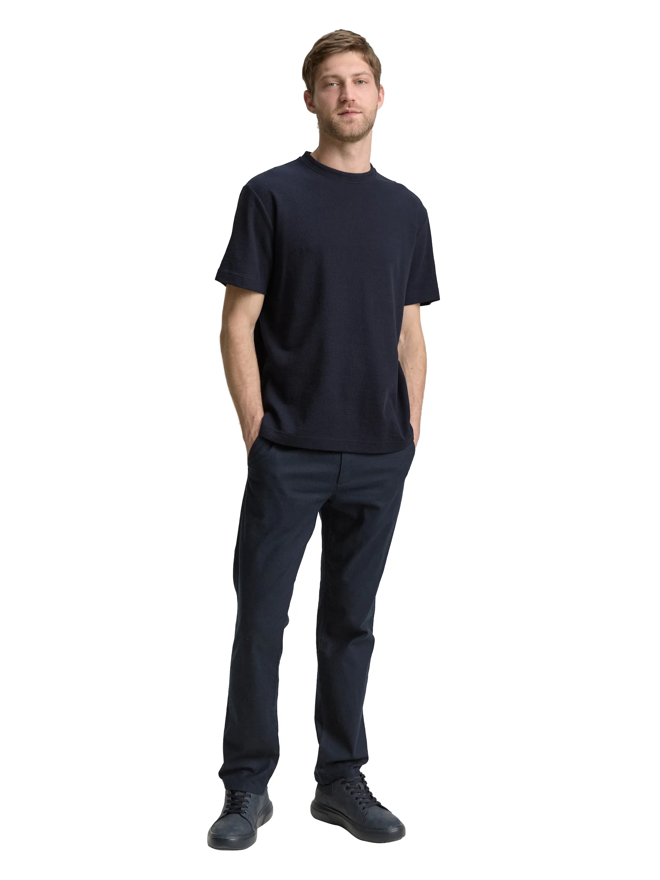 Tom Tailor 1046810 structured t-shirt Marine 910583 10668 4