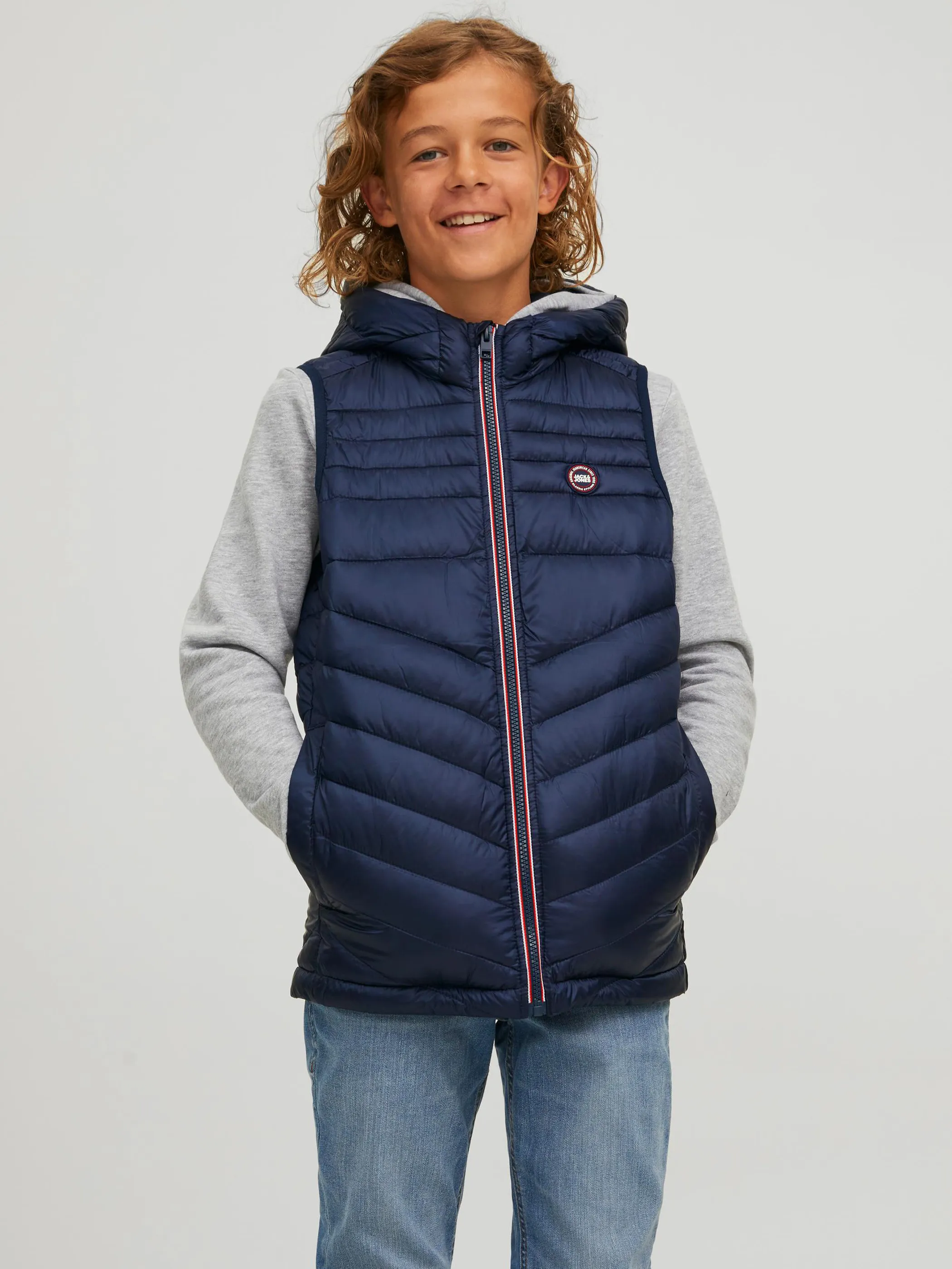 Jack&Jones Junior 12212854 JJEHERO BODYWARMER HO Blau 891491 175876001 3