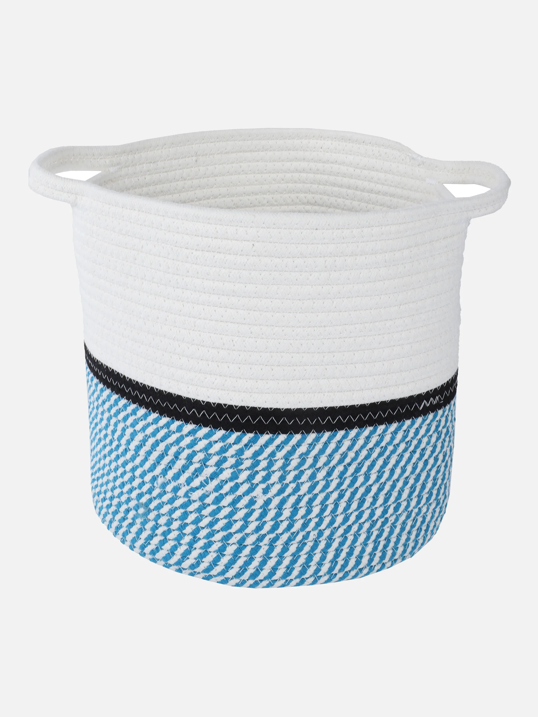 Deko Artikel Aufbewahrungskorb 22x22x22cm Blau 861691 BLAU/GRAU 1 Deko Artikel Aufbewahrungskorb 22x22x22cm Blau 861691 BLAU/GRAU 1