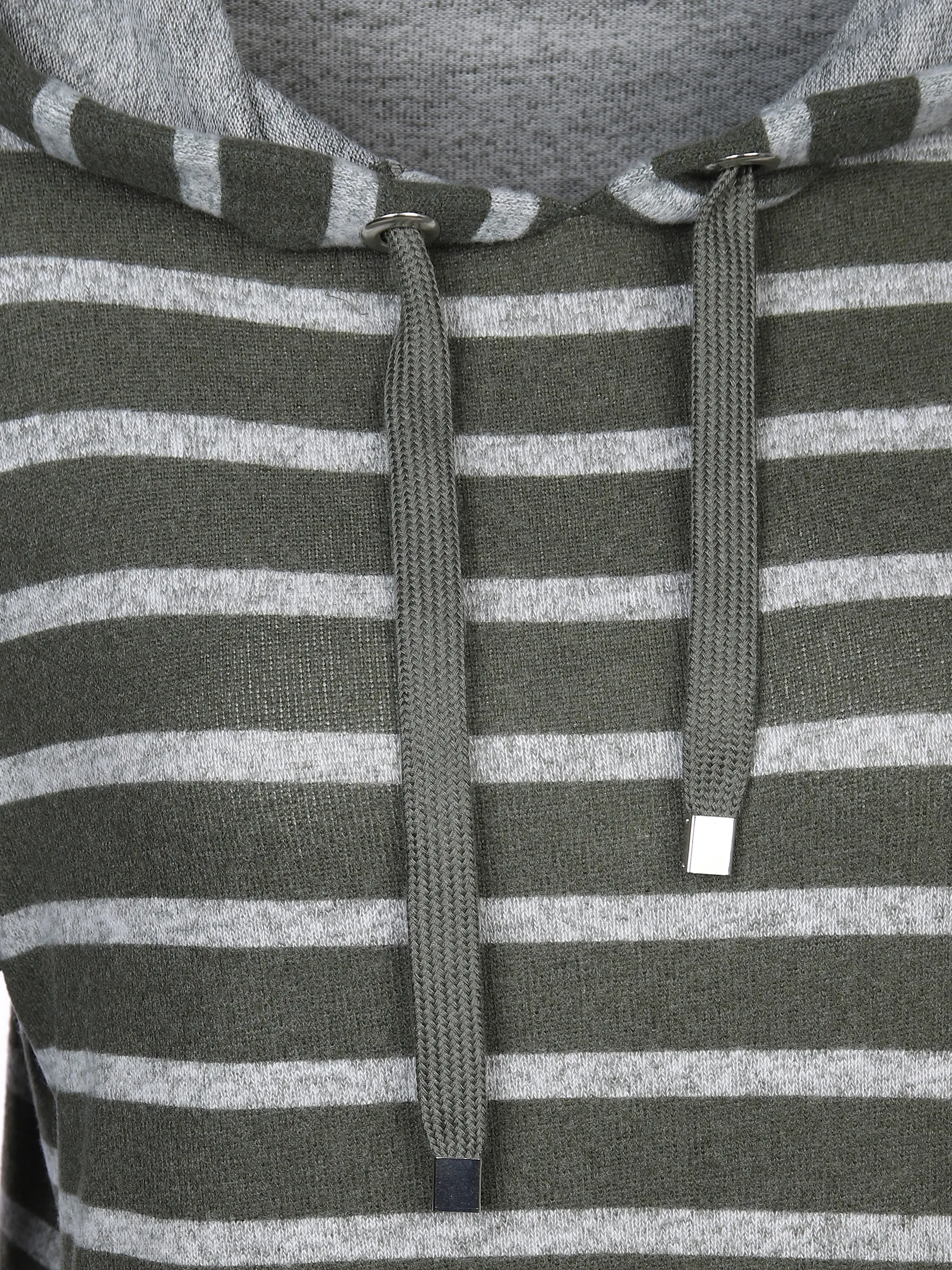 Sure Da-Kapuzenshirt gestreift Grün 873840 KHAKI GEM. 3 Sure Da-Kapuzenshirt gestreift Grün 873840 KHAKI GEM. 3