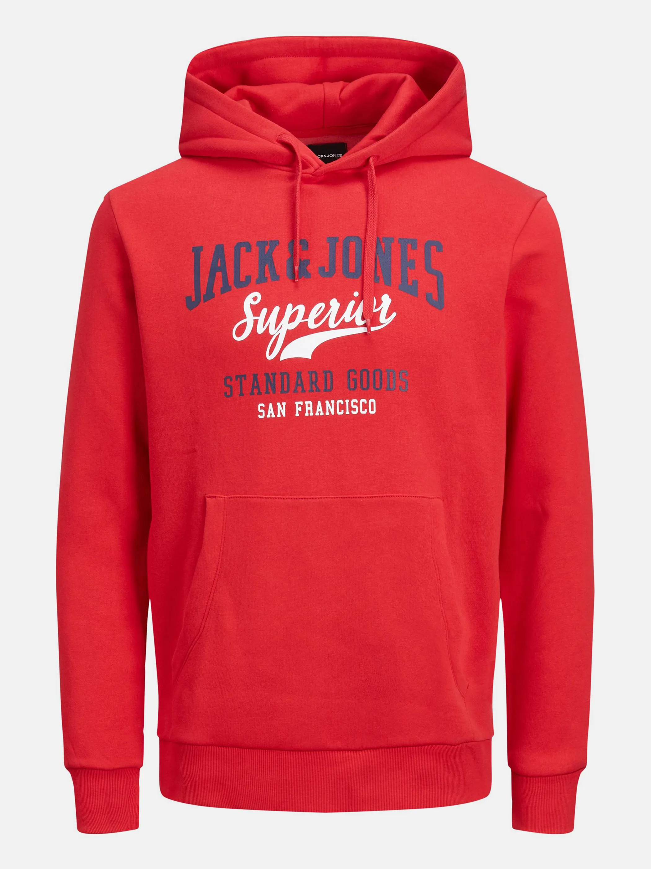 Jack Jones 12210824 JJELOGO SWEAT HOOD 2 Rot 864751 229136 1