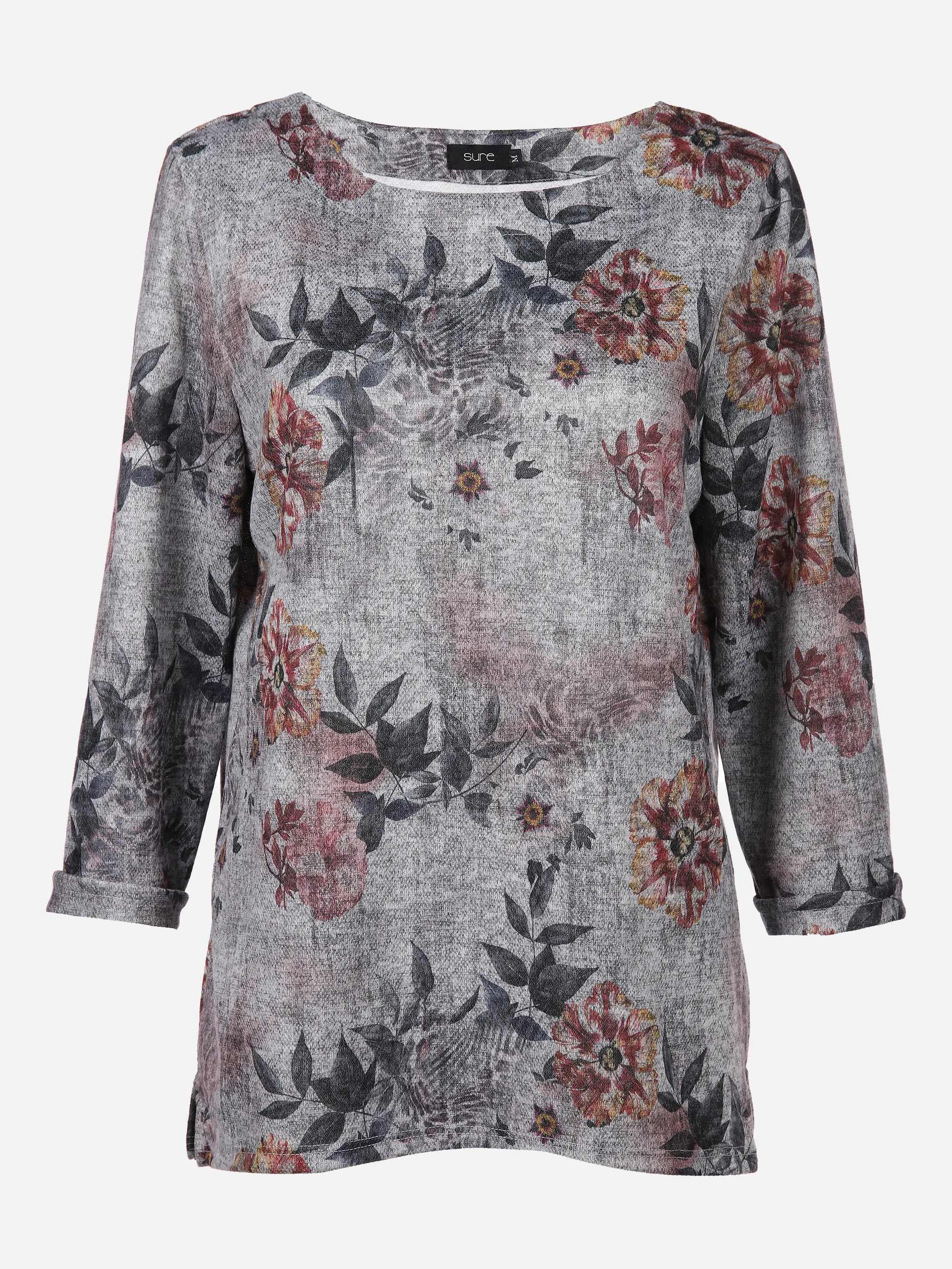 Sure Da-Sweatshirt m. Alloverprint Grau 846547 GRAU GEM. 1 Sure Da-Sweatshirt m. Alloverprint Grau 846547 GRAU GEM. 1