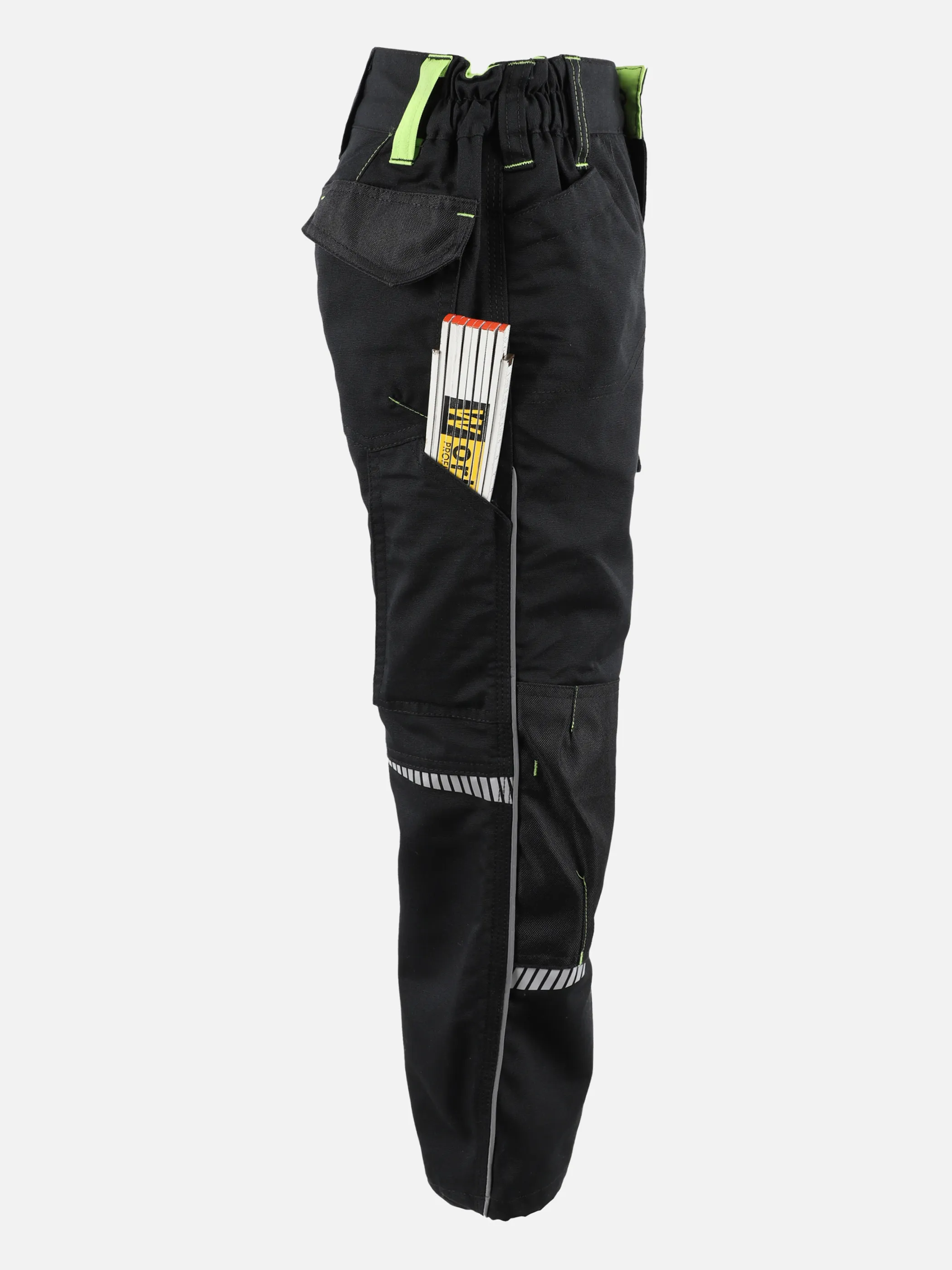 Worker Ki. Arbeitshose neon Schwarz 879345 SCHW/LIME 4 Worker Ki. Arbeitshose neon Schwarz 879345 SCHW/LIME 4