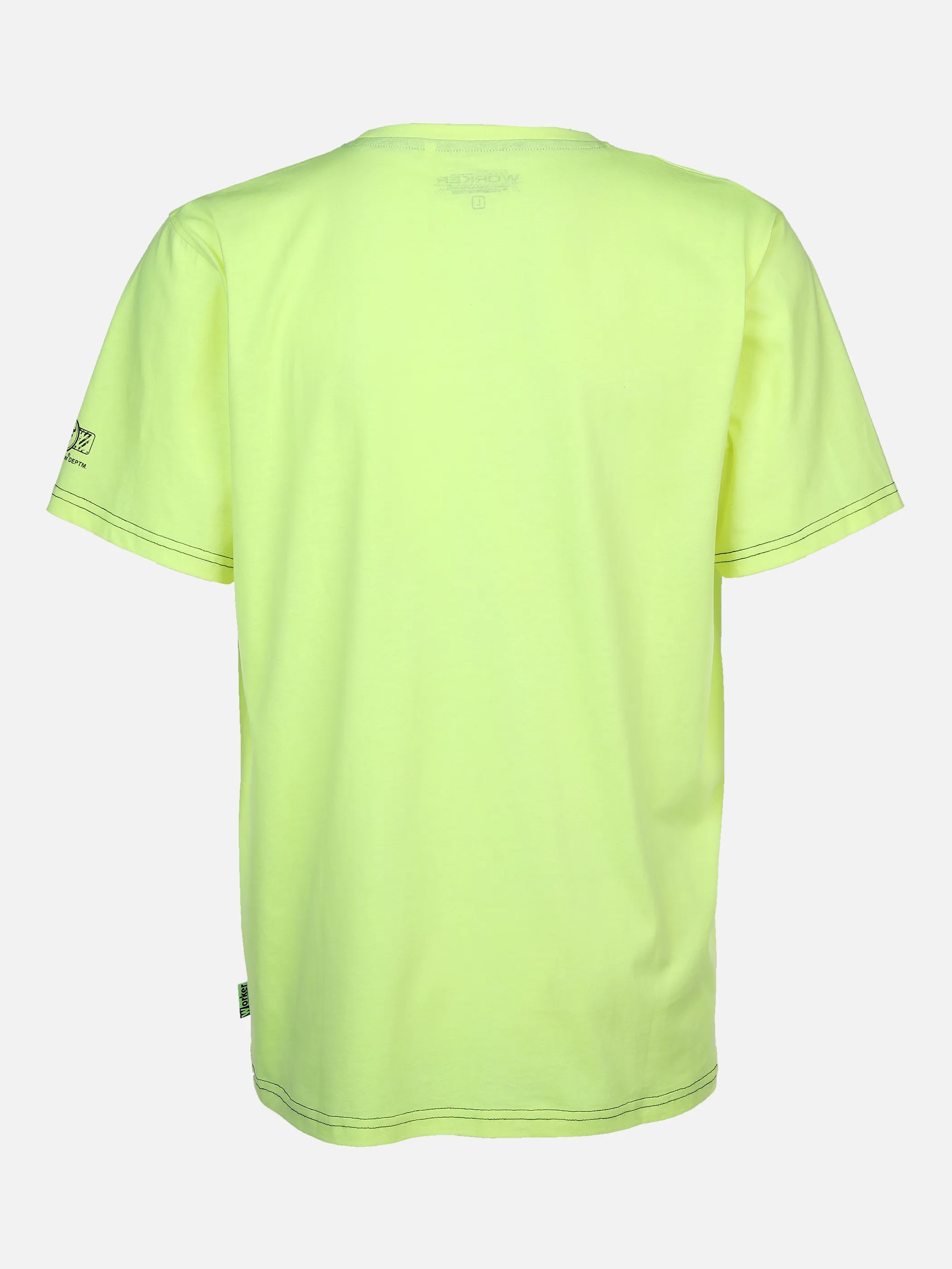 Worker He. T-Shirt 1/2 Arm Sprüche Gelb 872418 NEON YELL 2