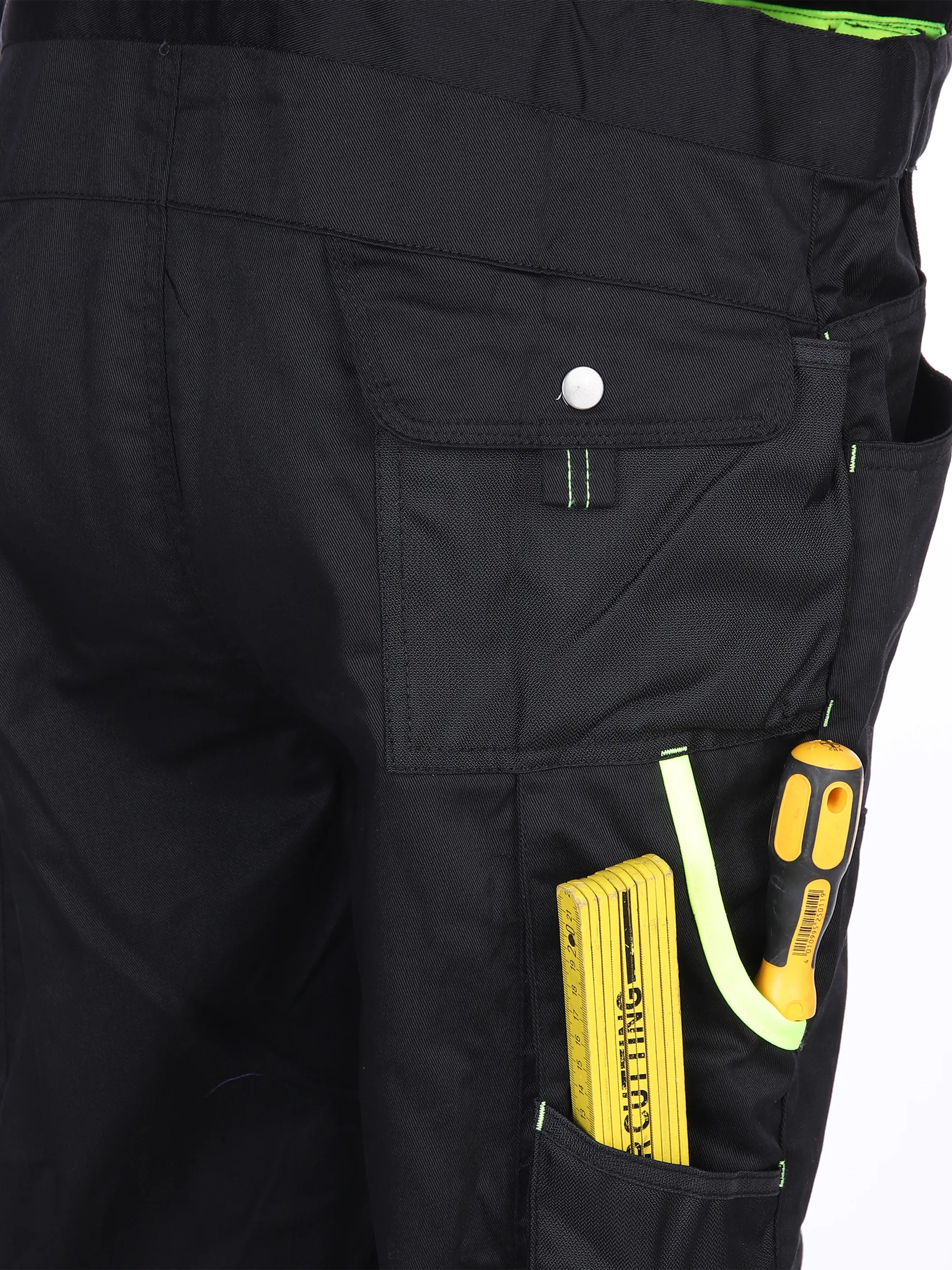 Worker He. Berufslatzhose Neon Schwarz 830234 BLACK/YELL 5