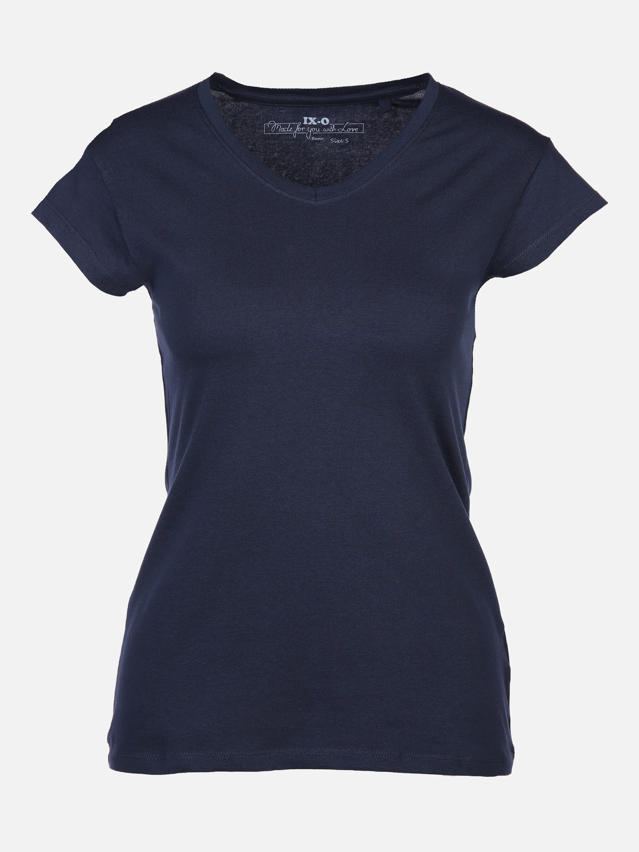 IX-O YF-Da-Shirt 1/2 Arm basic V-Ne Blau 783622 NAVY 1