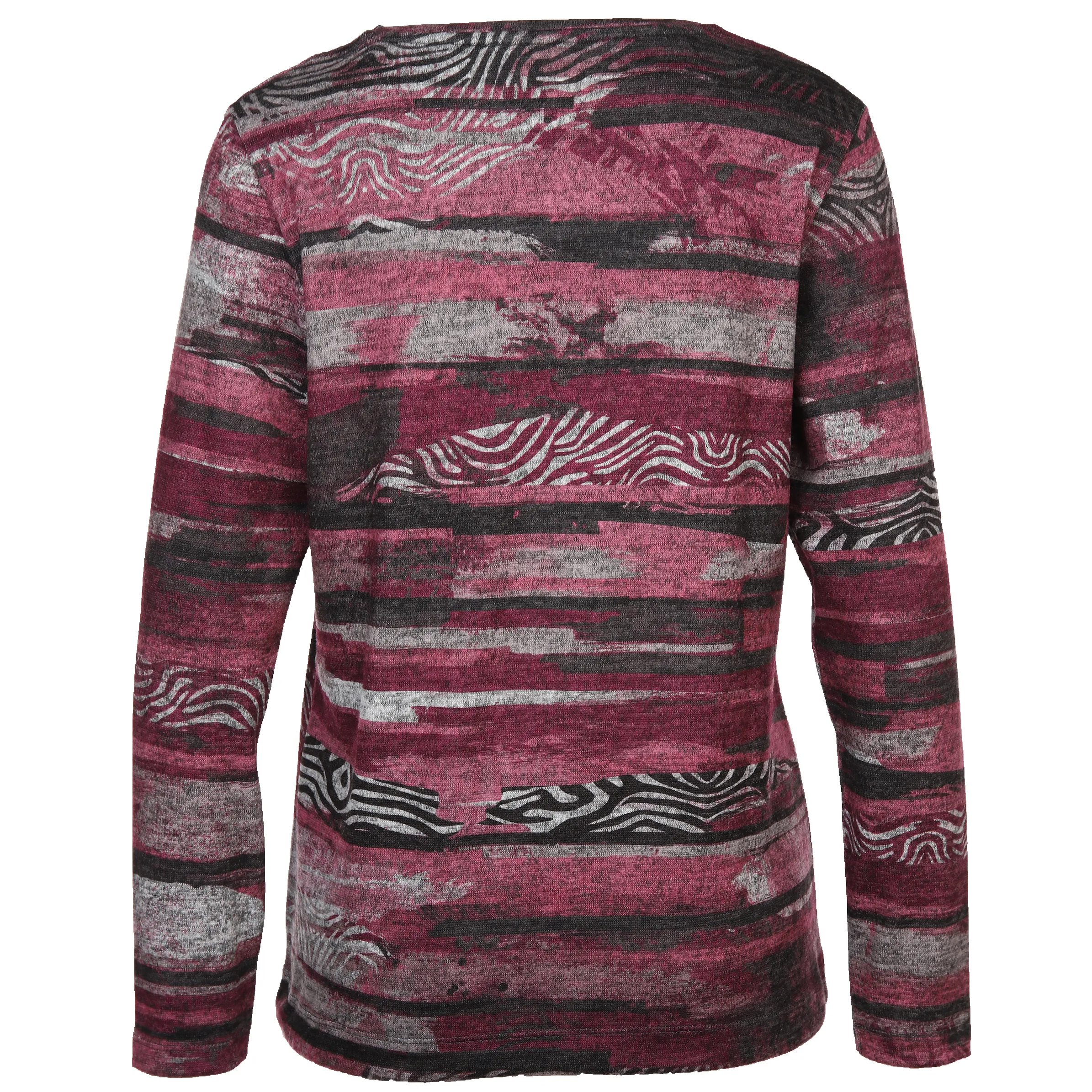Sure Da-Flauschshirt m. Muster Pink 886496 BEERE GEM. 2 Sure Da-Flauschshirt m. Muster Pink 886496 BEERE GEM. 2