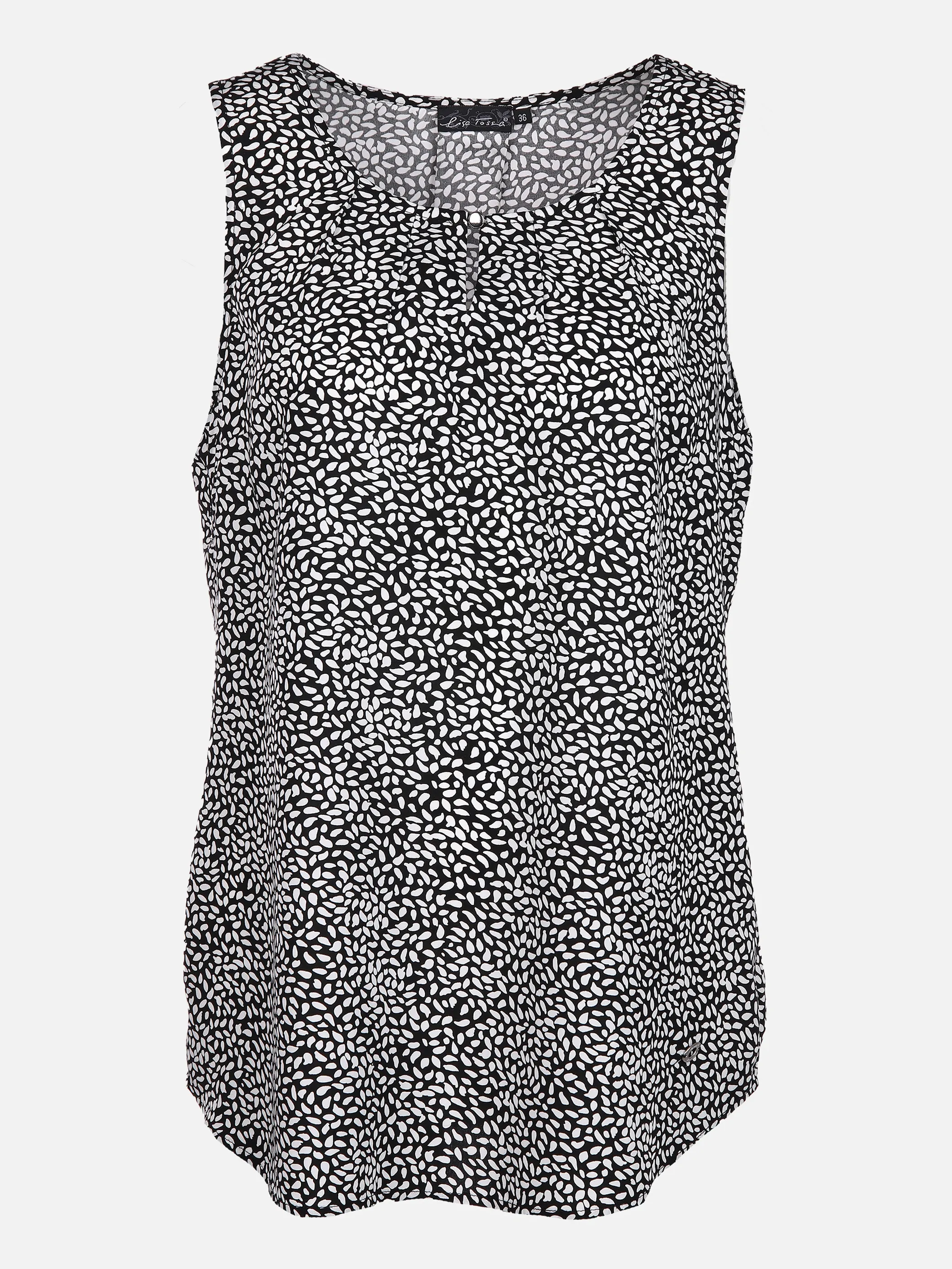 Lisa Tossa Da-Top, Rundhals Schwarz 853325 BLACK/WHIT 1 Lisa Tossa Da-Top, Rundhals Schwarz 853325 BLACK/WHIT 1