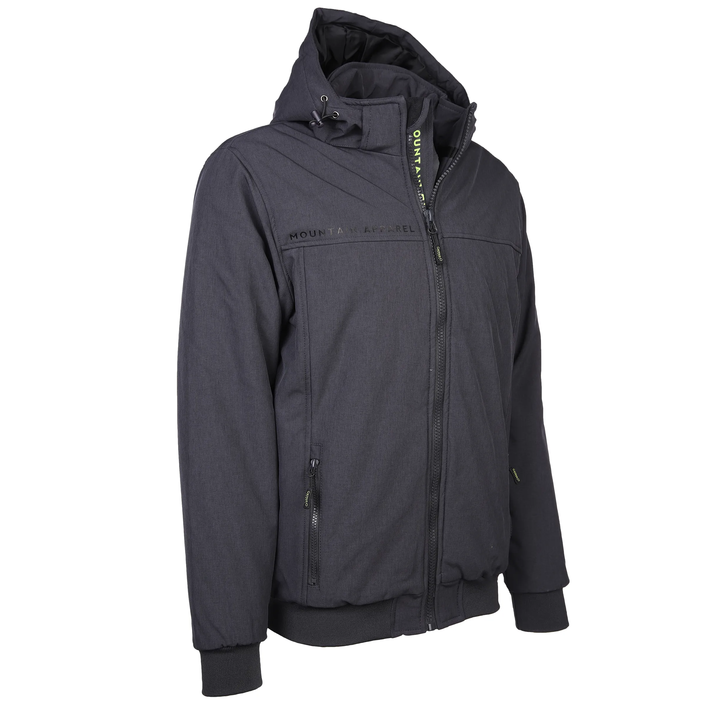 Grinario Sports He-Softshelljacke mit Kapuze Grau 880400 GREY MEL 3 Grinario Sports He-Softshelljacke mit Kapuze Grau 880400 GREY MEL 3