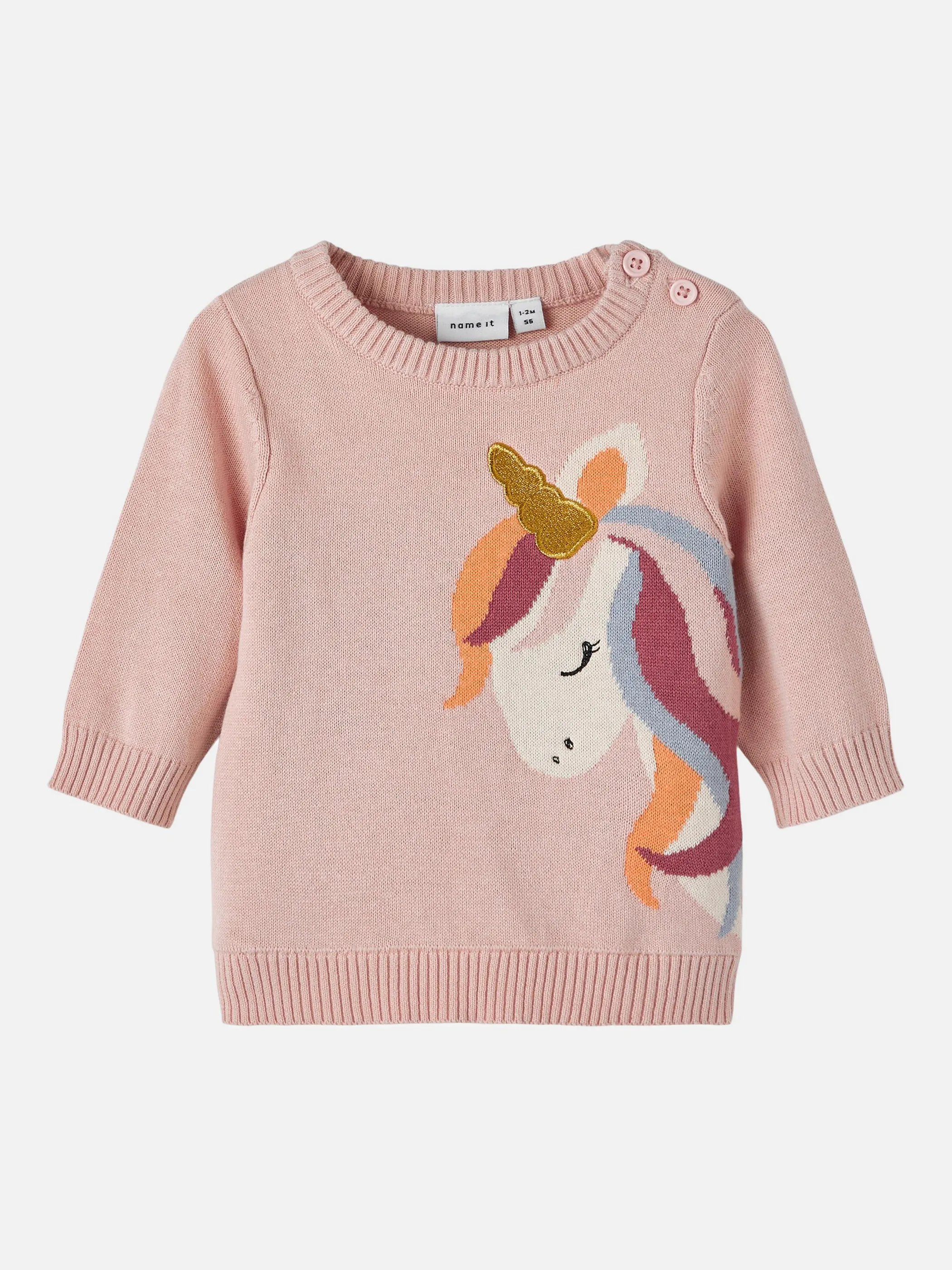 Mädchen | | noSize 178781 Einhornmotiv | Strickpullover mit 873627-0178781