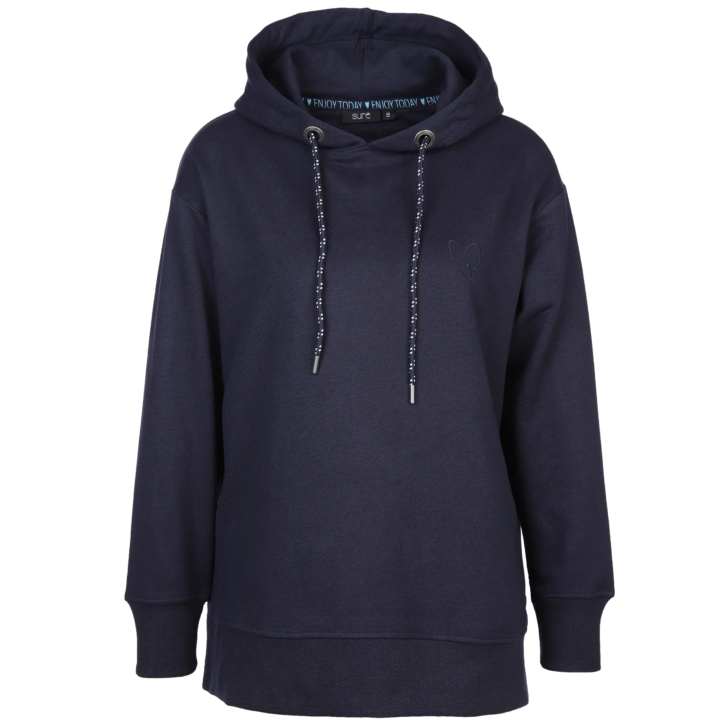 Sure Da-Sweatshirt m. Kapuze 1/1 Arm Marine 880882 NAVY 1 Sure Da-Sweatshirt m. Kapuze 1/1 Arm Marine 880882 NAVY 1