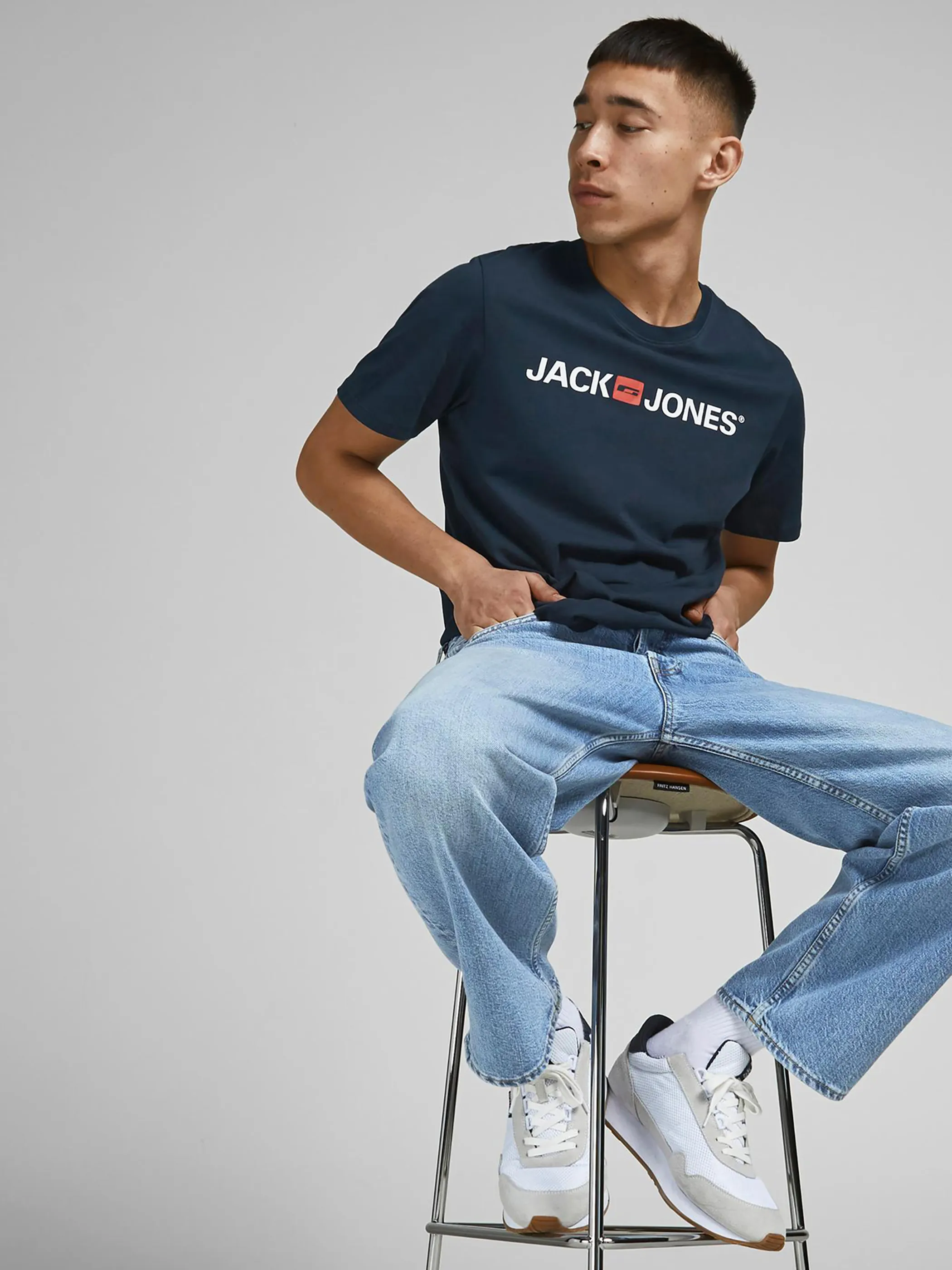 Jack Jones 12137126 JJECORP LOGO TEE SS C Blau 832988 175876001 4